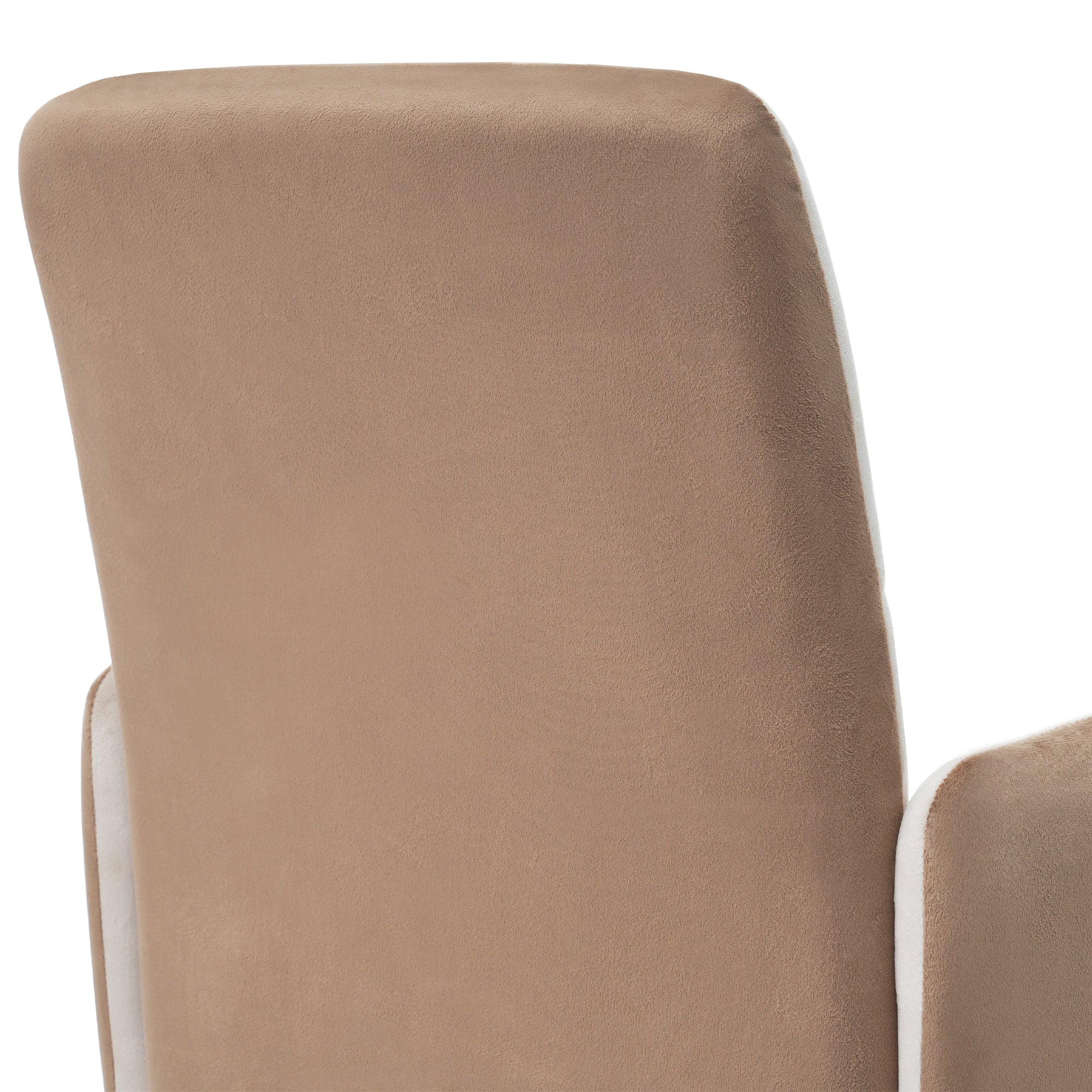 Logidon beige fluwelen eetkamerstoel vierkant frame set van 1