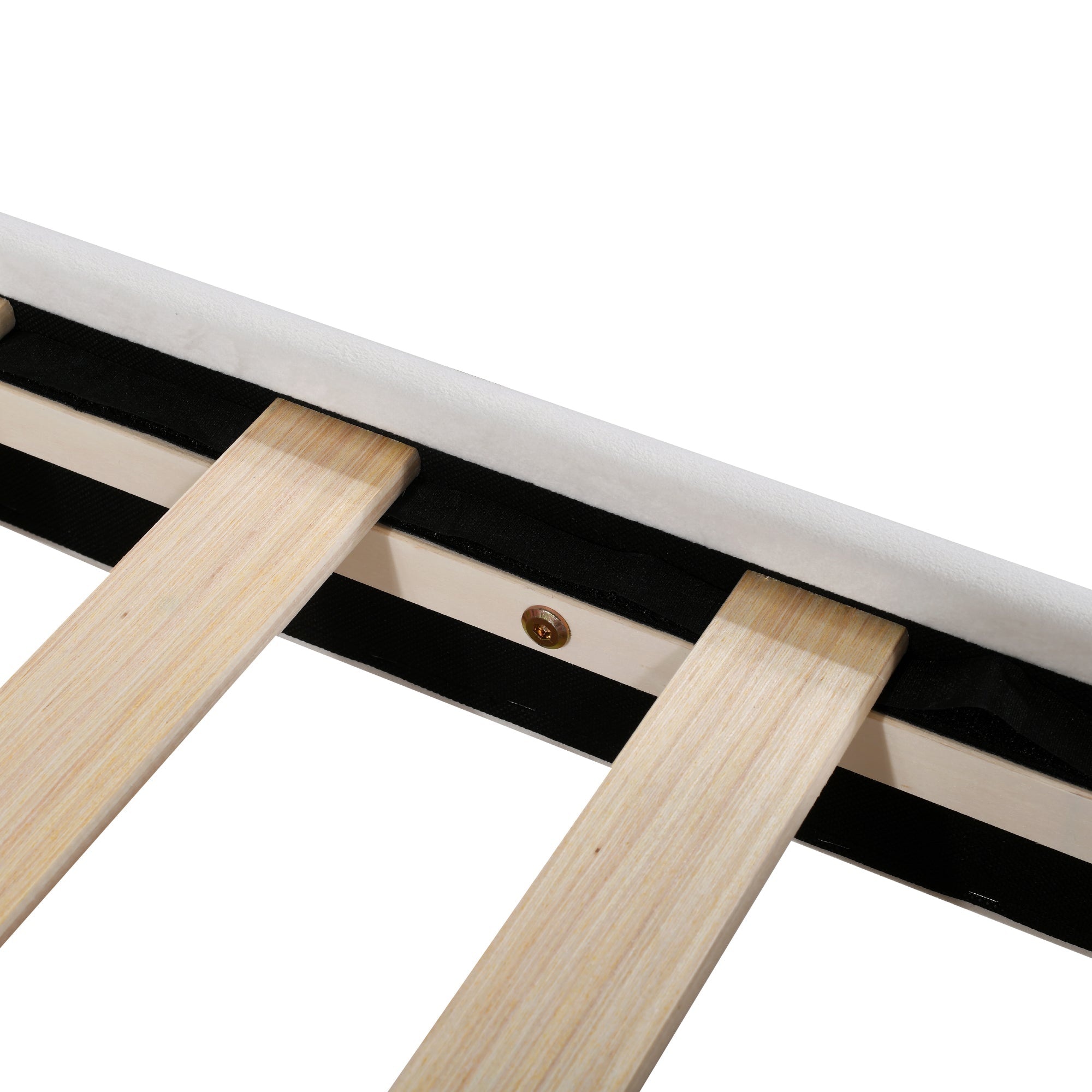 Logidon kinderbed 90x200 beige gestoffeerde slaapbank met rugleuning