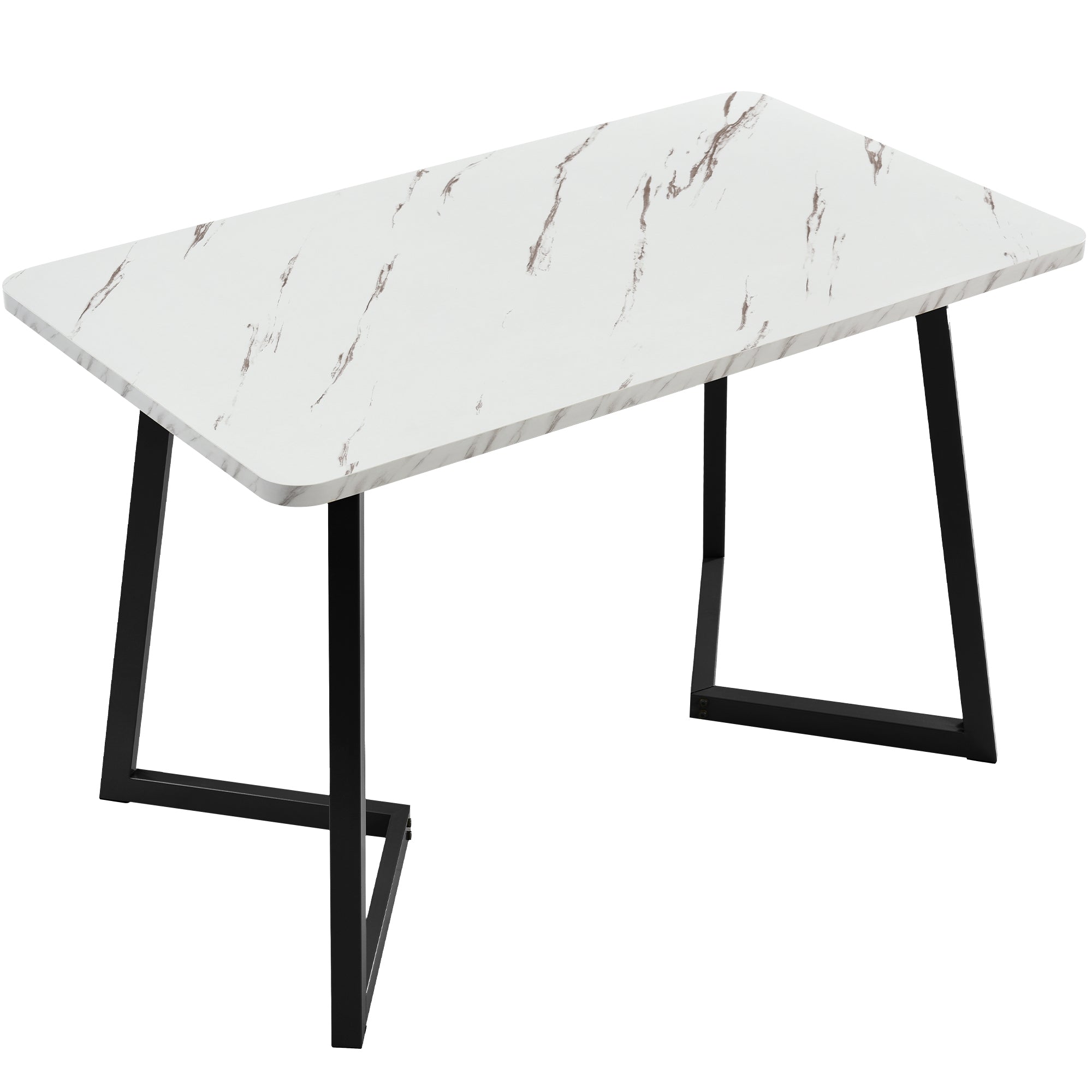 Logidon eettafelset 117x68 cm beige twill fluwelen stoelen zwarte poten