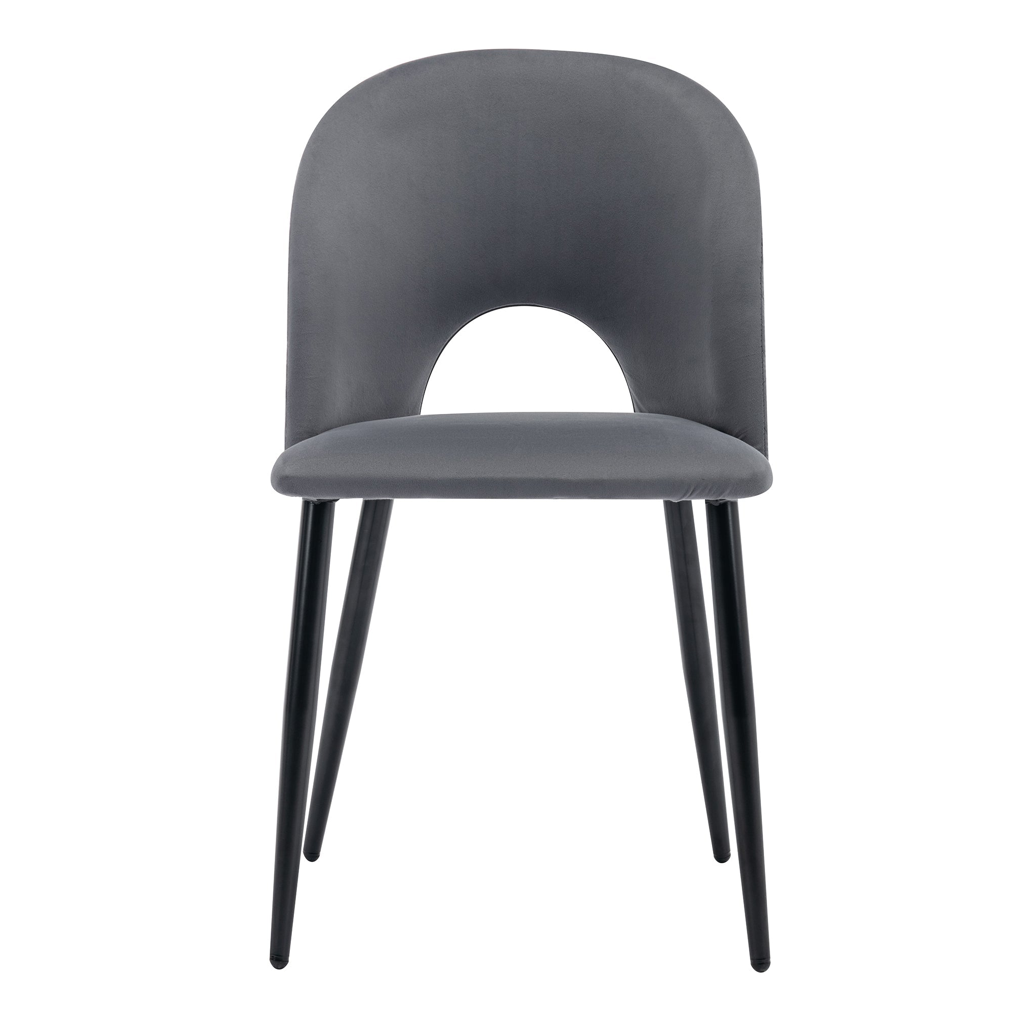 Logidon eetgroep 140x80cm eettafelset 4 stoelen grijs fluweel
