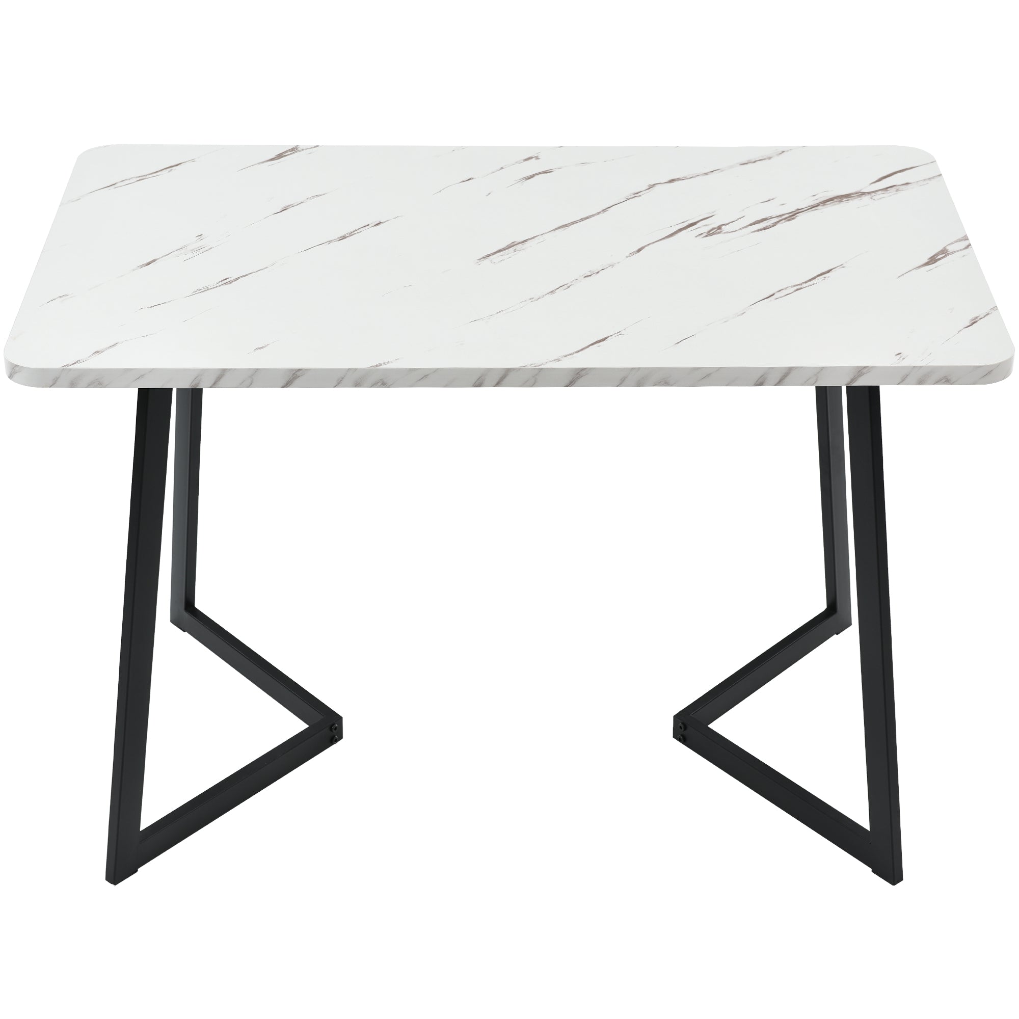 Logidon eetgroep 117x68 cm eettafel met vier fluwelen stoelen beige