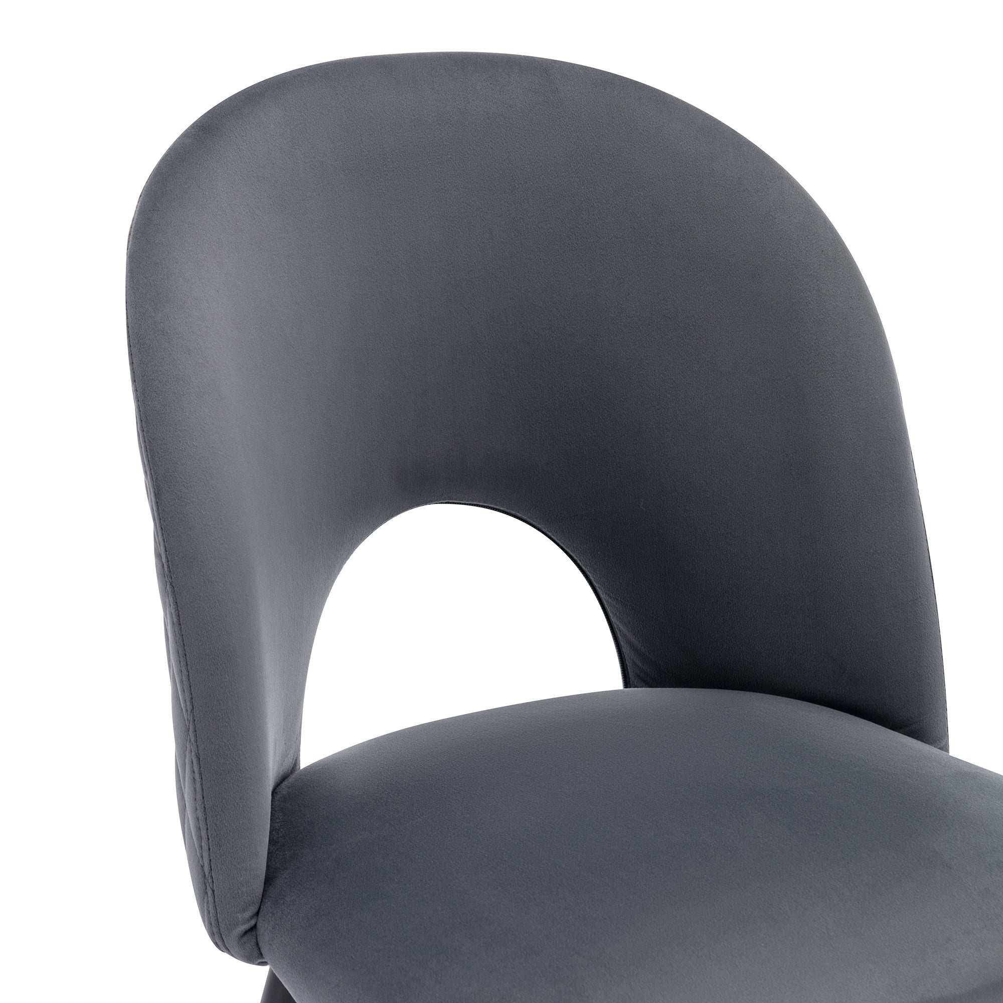 Logidon eetgroep 140x80cm eettafelset 4 stoelen grijs fluweel