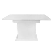 Logidon Dining Room Set Extendable Table and 4 Chairs White 130 Cm