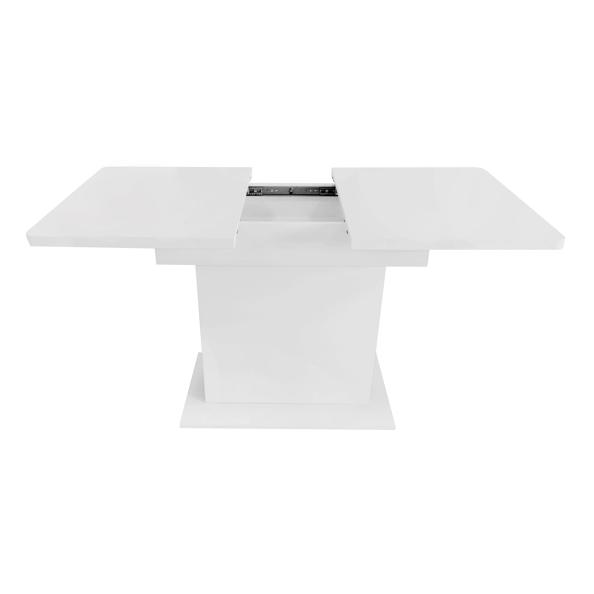 Logidon Dining Room Set Extendable Table and 4 Chairs White 130 Cm