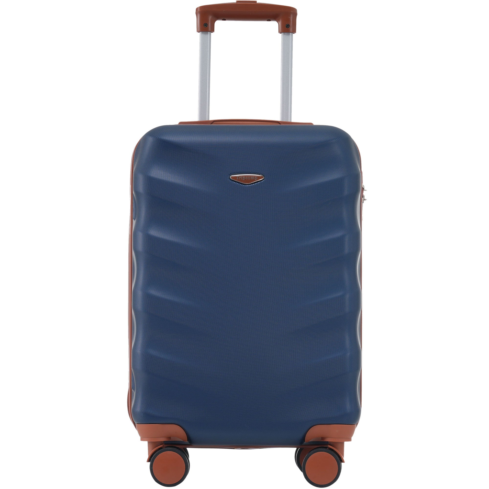 Logidon kofferset M-L-XL harde schaal koningsblauw bruin TSA 4 wielen