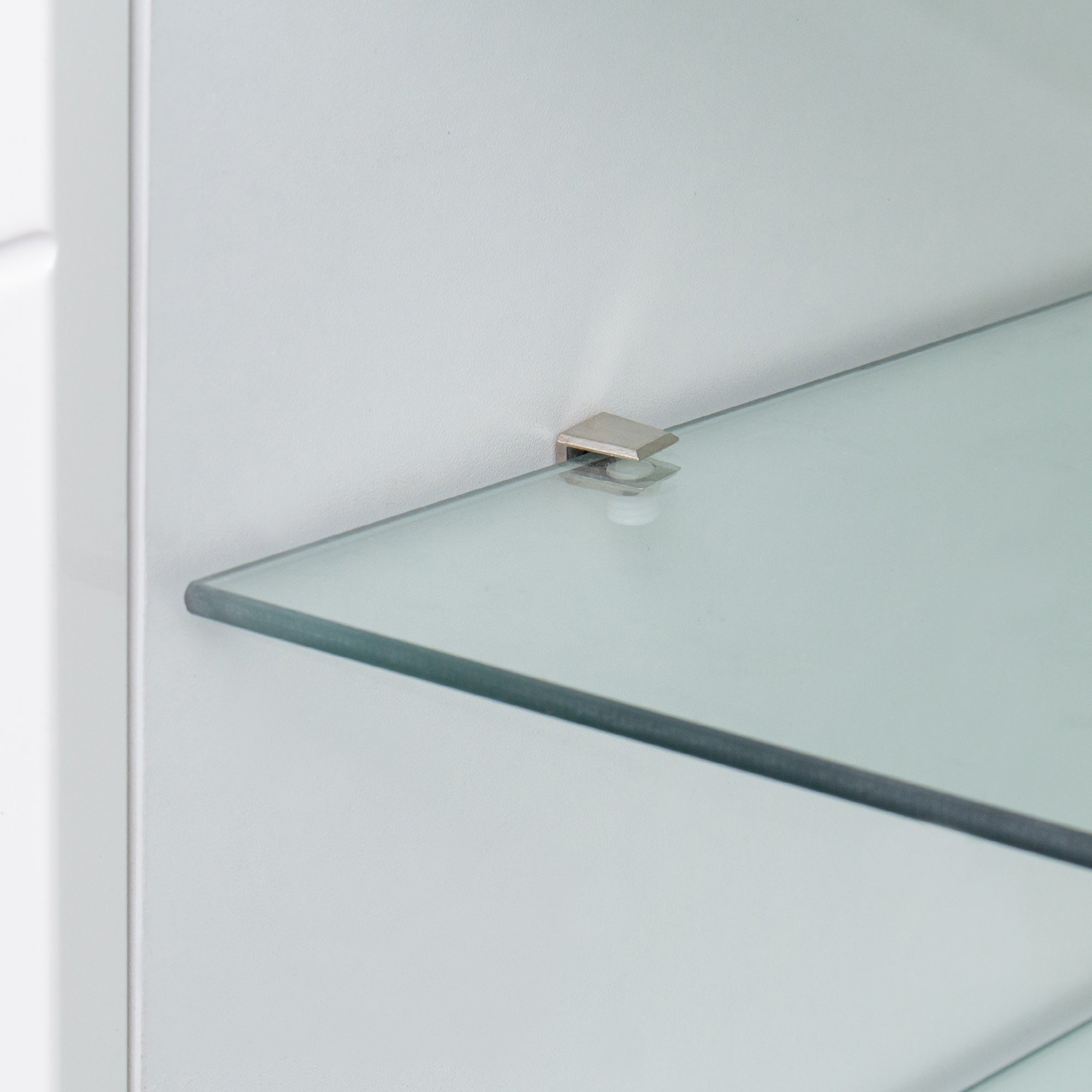 Logidon Wit Hoogglans TV-meubel 1,6m met verstelbare glazen plank