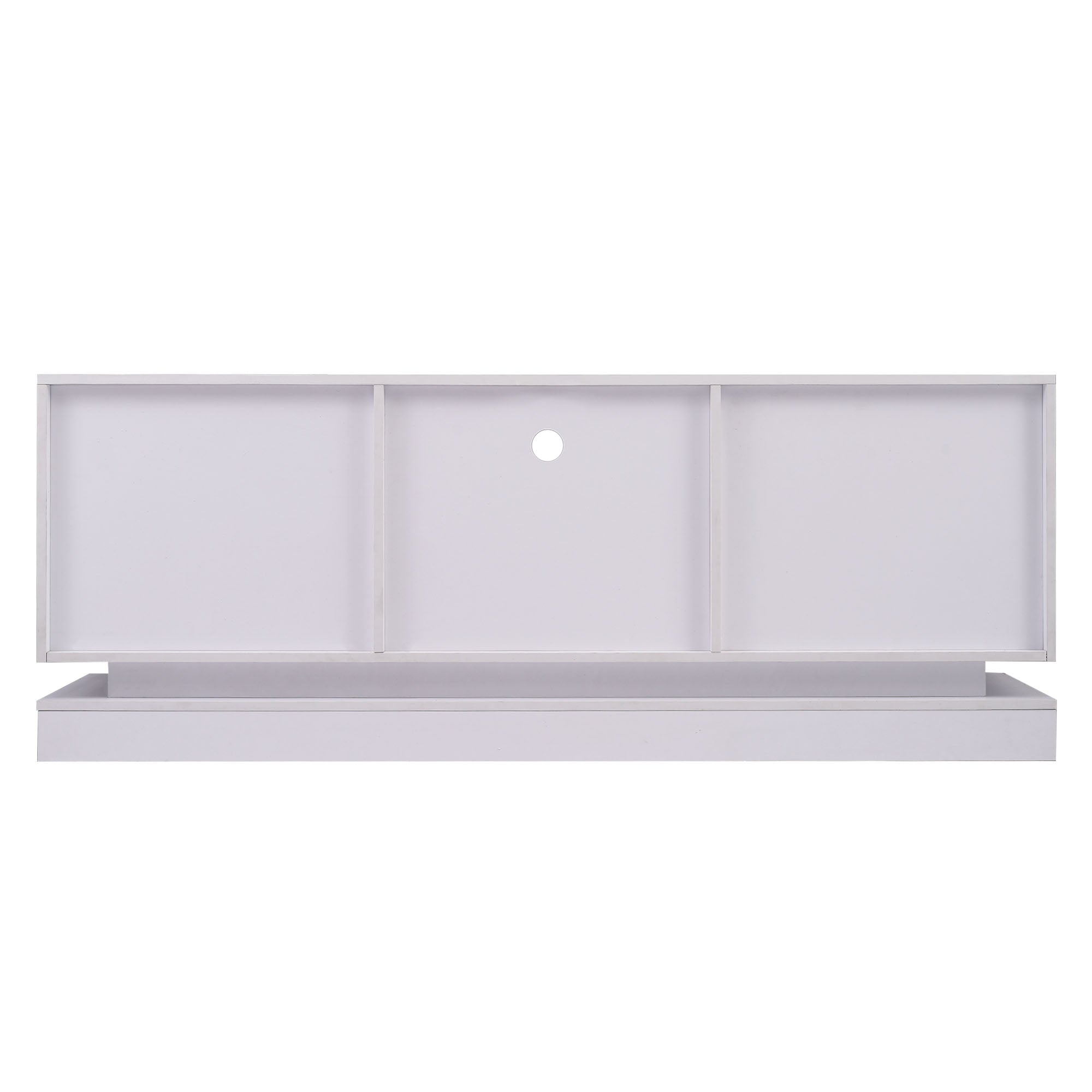 Logidon Wit Hoogglans TV-meubel 1,6m met verstelbare glazen plank
