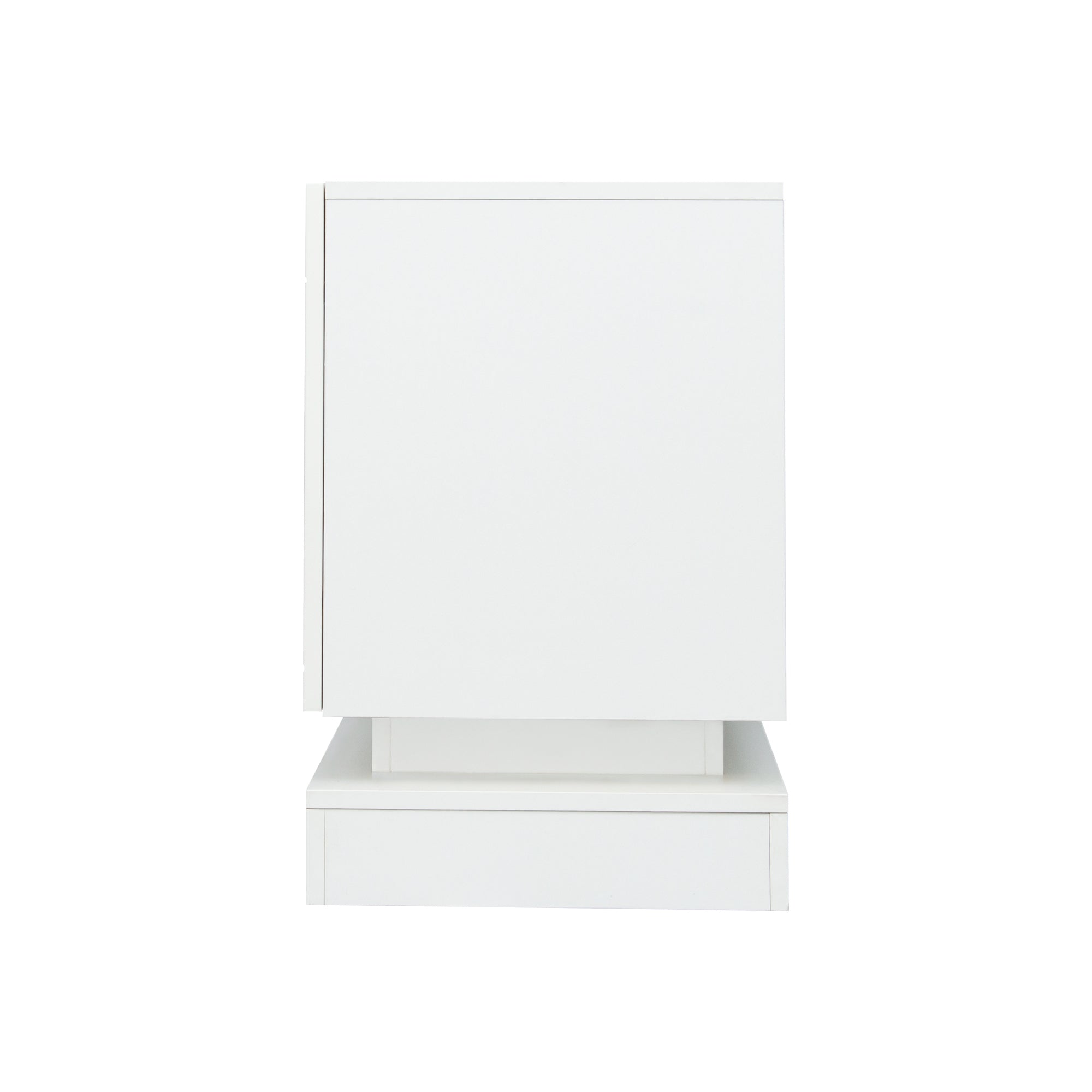 Logidon Wit Hoogglans TV-meubel 1,6m met verstelbare glazen plank