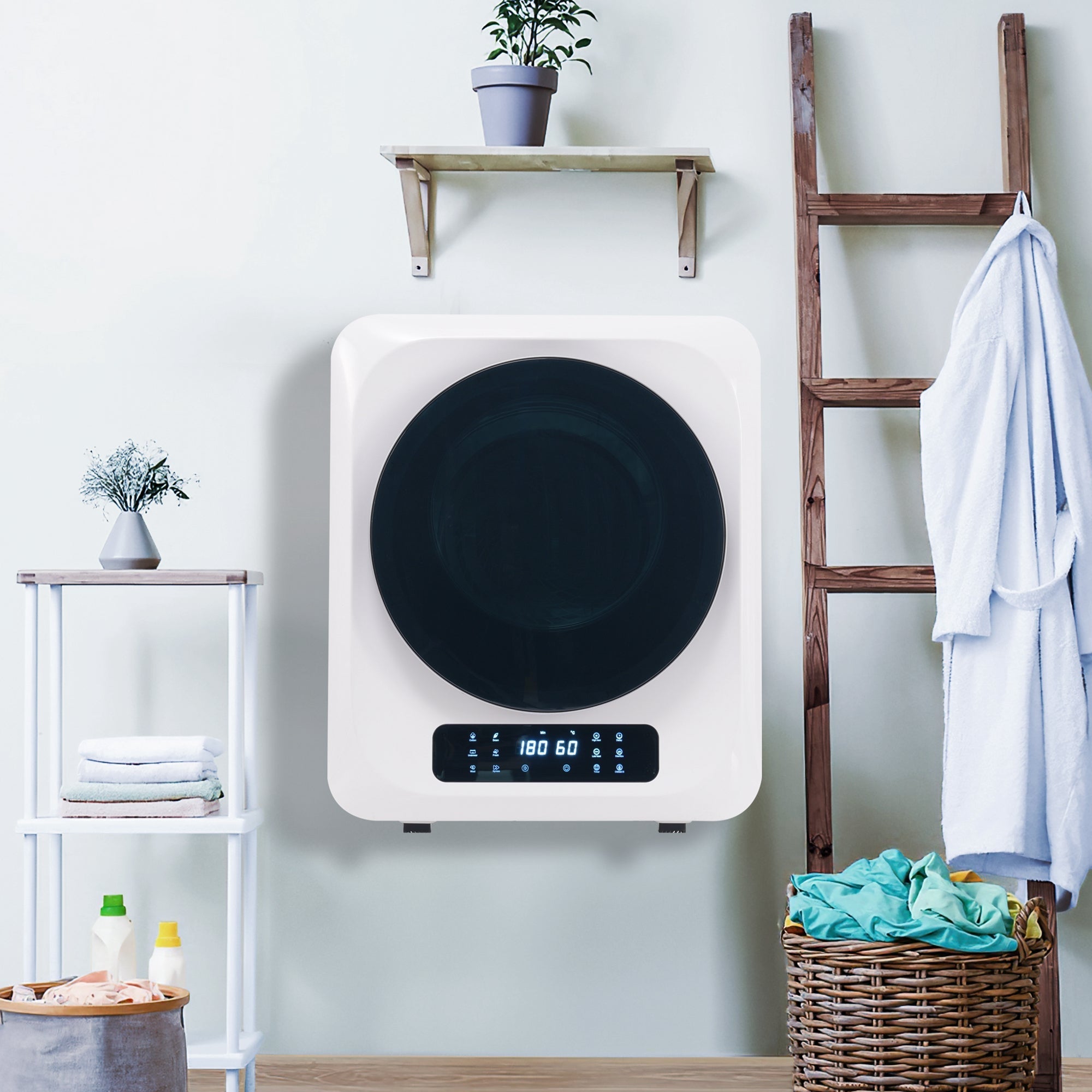 Logidon exhaust dryer white 2.5 kg to 4 kg 850 W multiple filtration