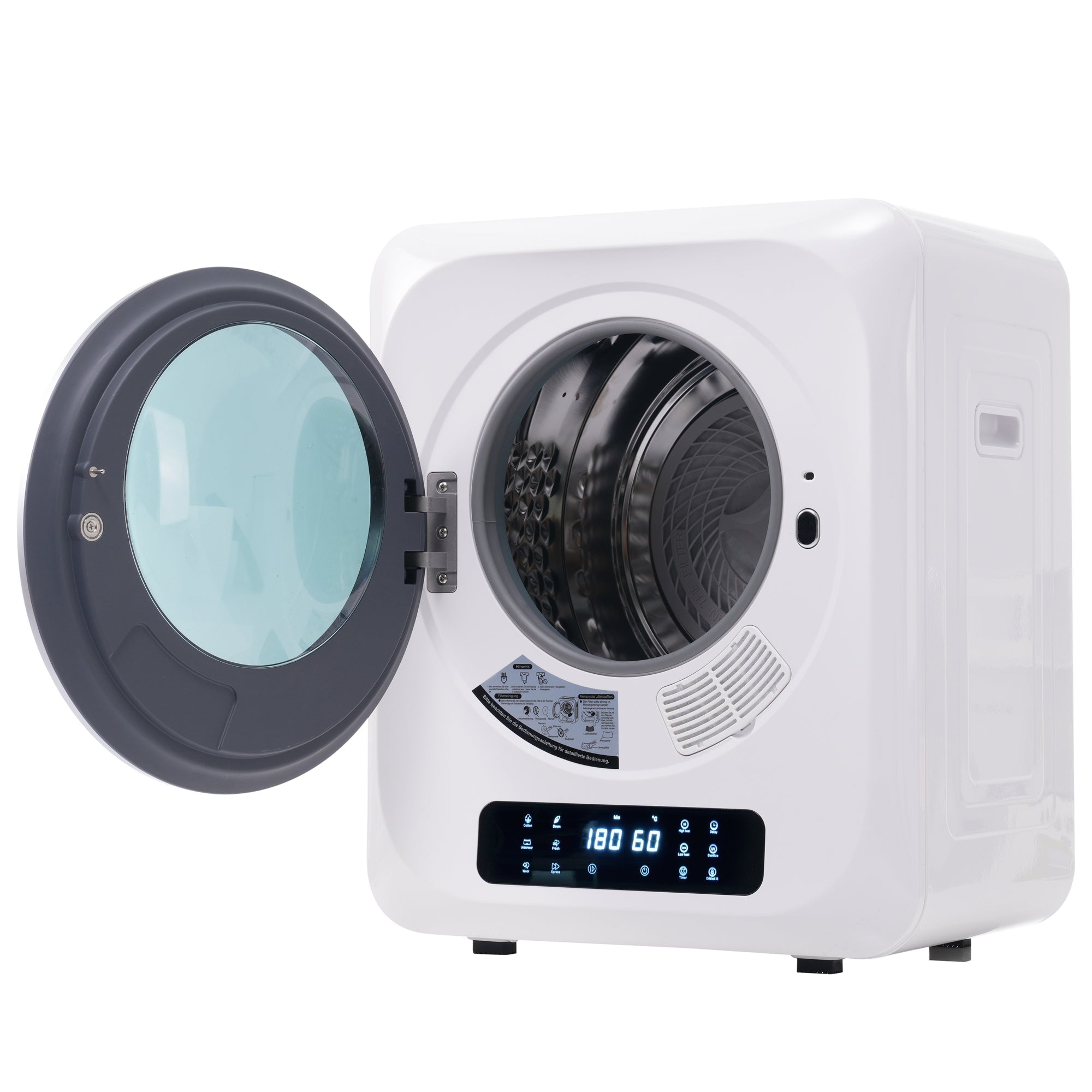Logidon exhaust dryer white 2.5 kg to 4 kg 850 W multiple filtration