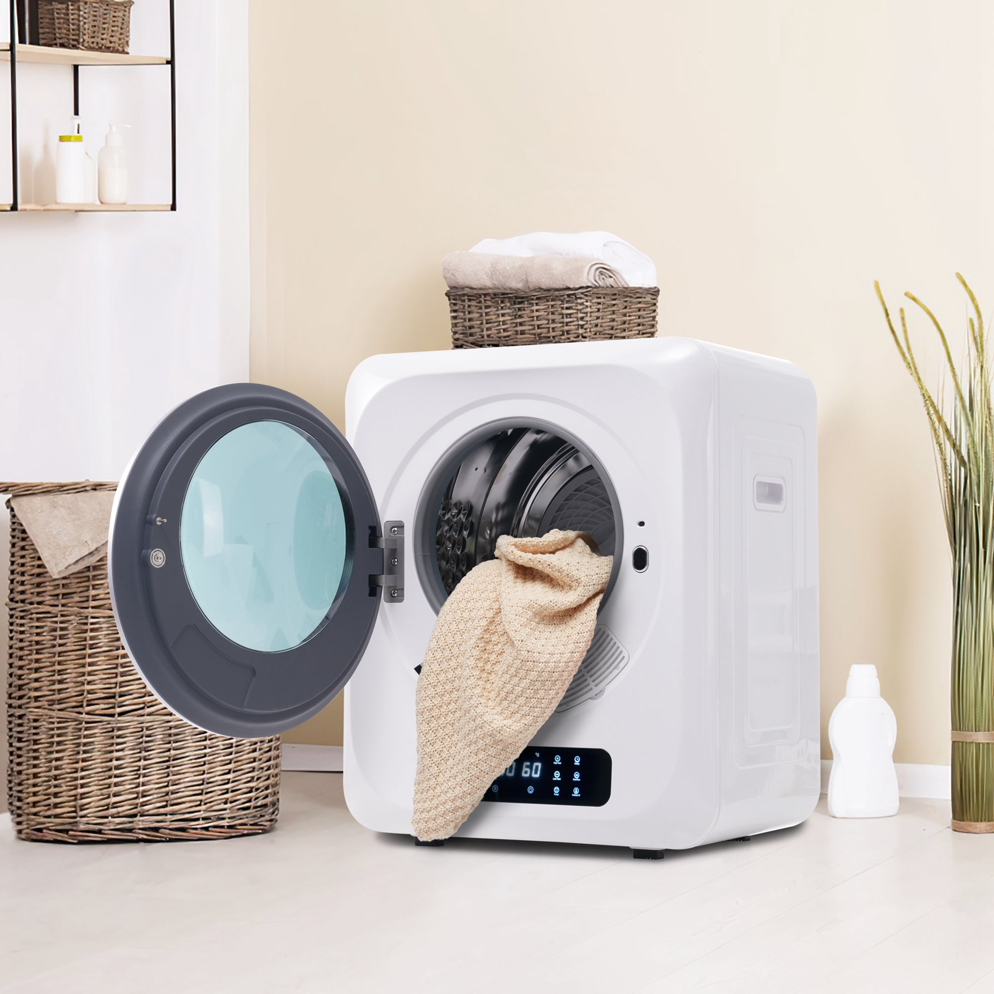 Logidon exhaust dryer white 2.5 kg to 4 kg 850 W multiple filtration