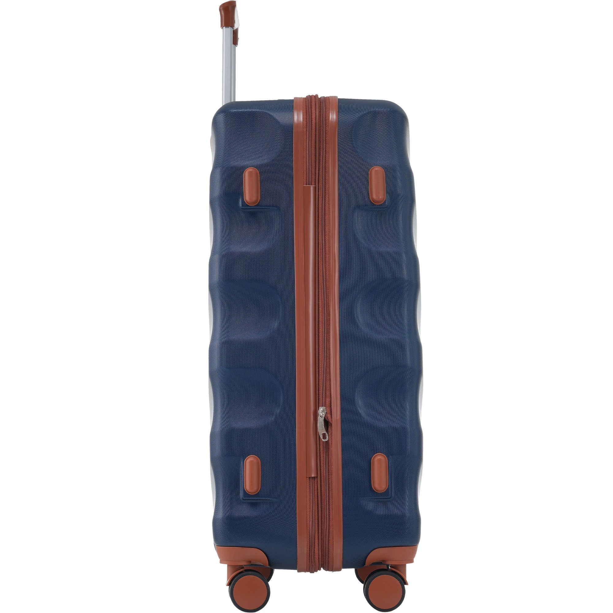 Logidon kofferset M-L-XL harde schaal koningsblauw bruin TSA 4 wielen