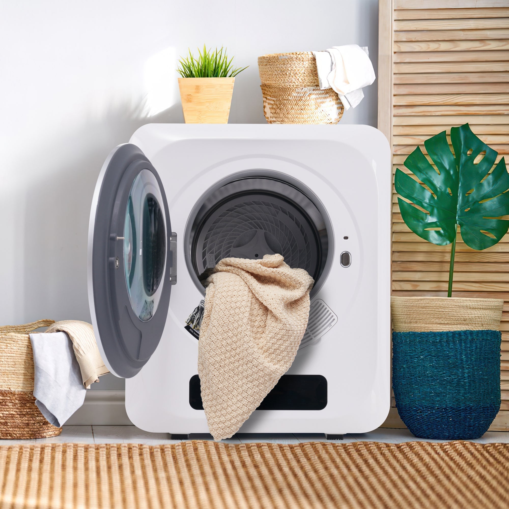 Logidon exhaust dryer white 2.5 kg to 4 kg 850 W multiple filtration