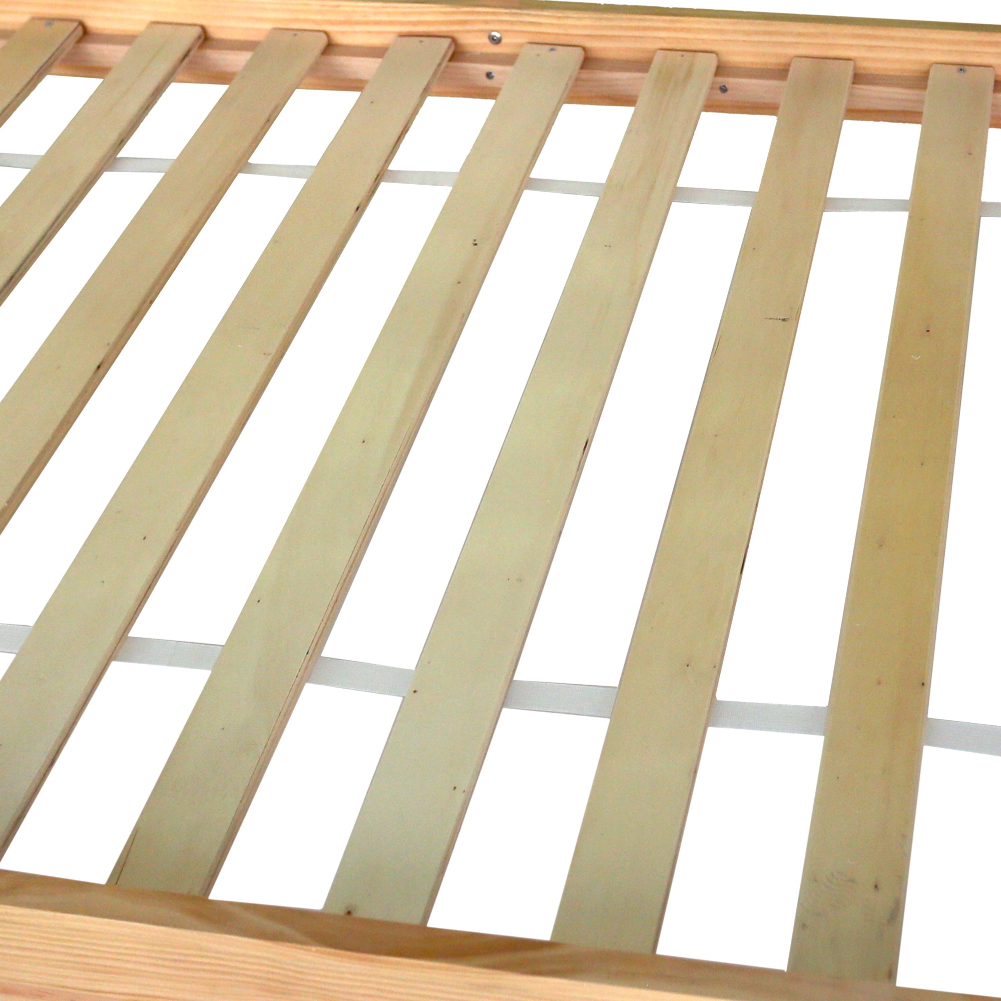 Logidon stapelbed 90x200 naturel hout Twee eenpersoonsbedden