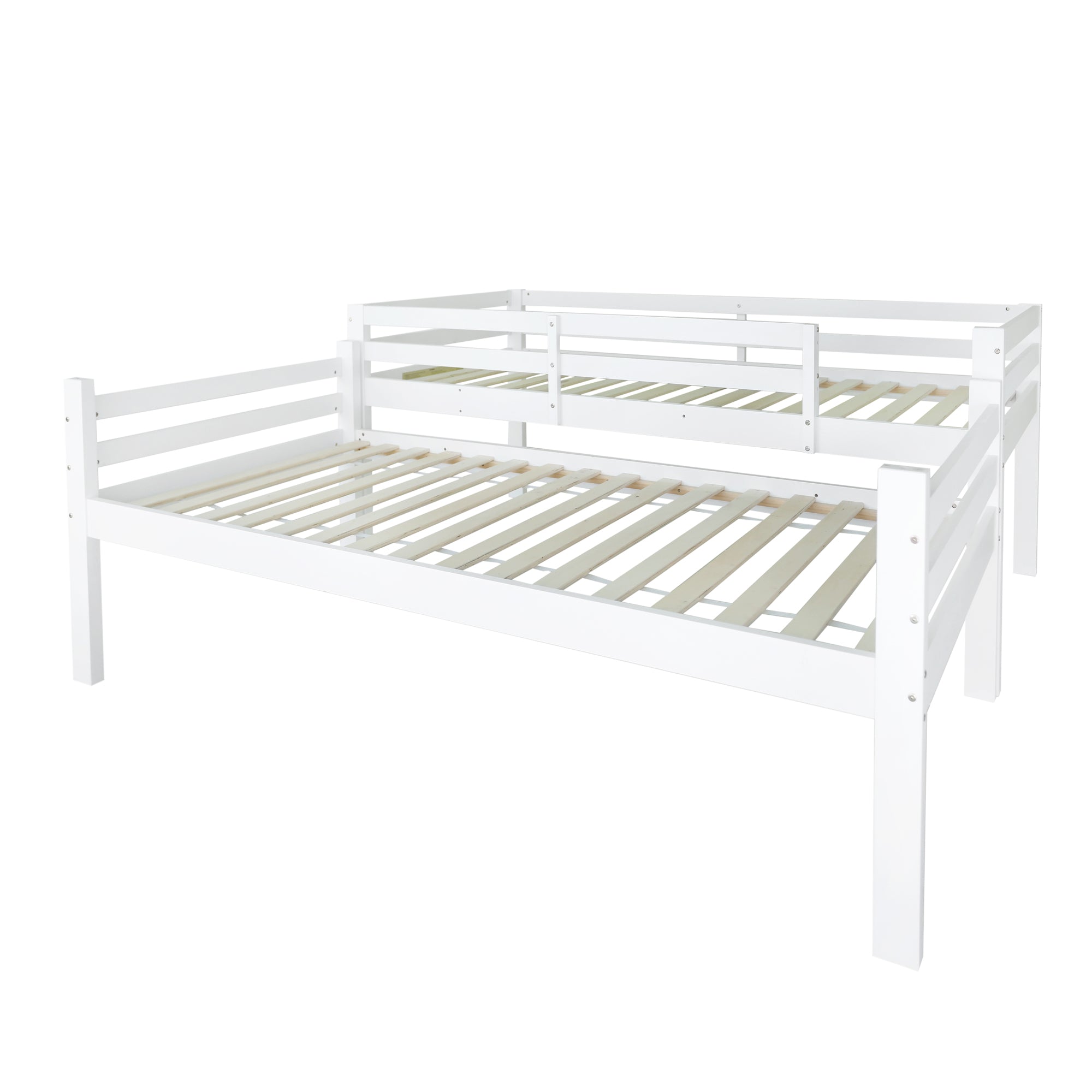 Logidon stapelbed voor kinderen 90x200cm wit. Op te delen in 2 eenpersoonsbedden