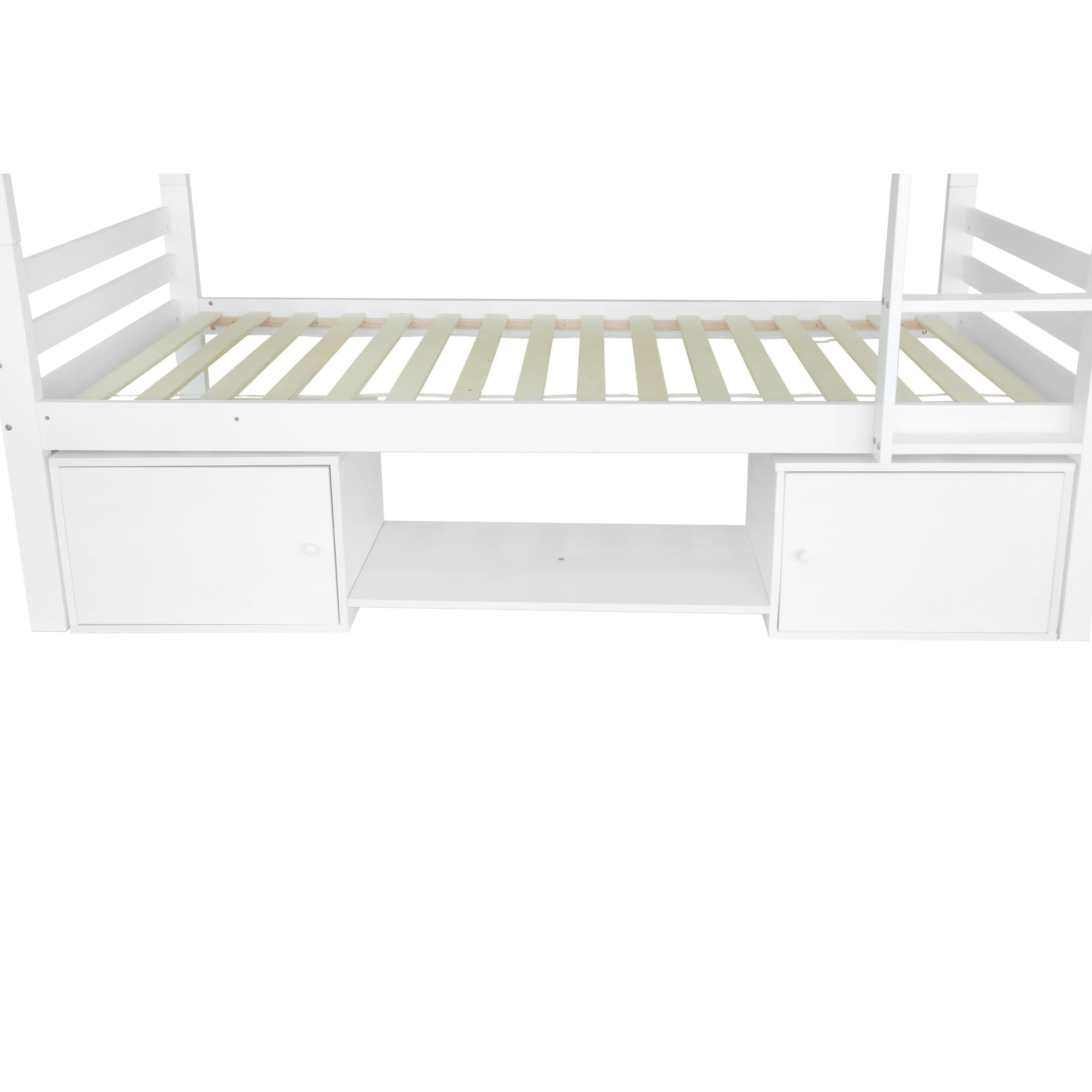 Logidon stapelbed voor kinderen 90x200cm wit. Op te delen in 2 eenpersoonsbedden
