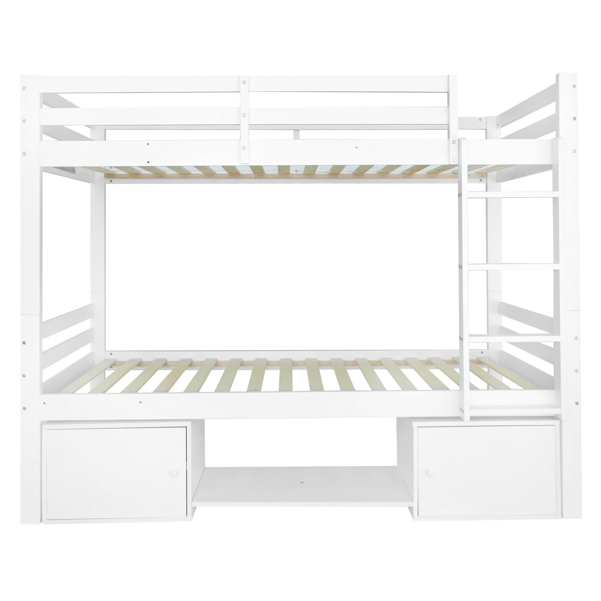 Logidon stapelbed voor kinderen 90x200cm wit. Op te delen in 2 eenpersoonsbedden