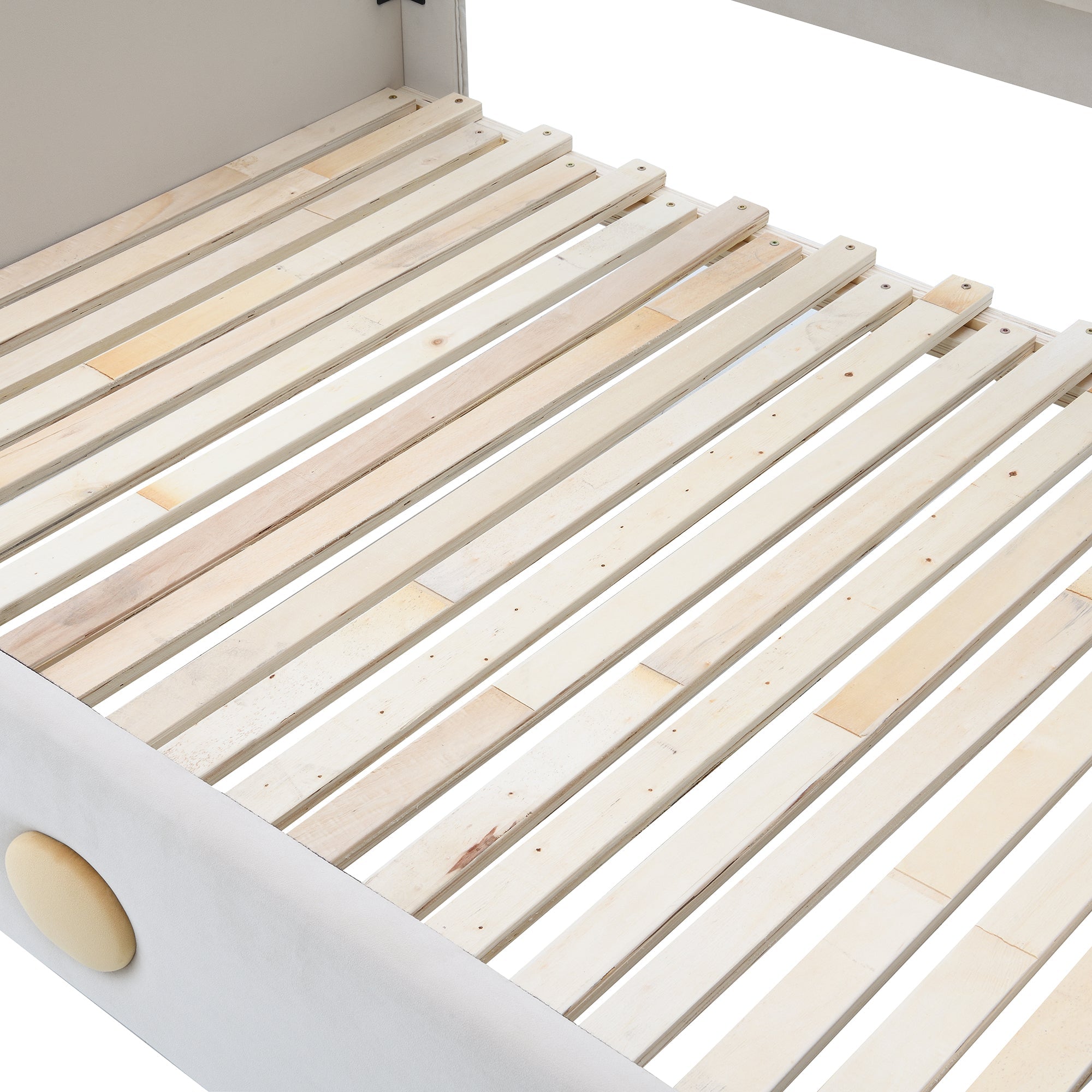 Logidon Beervorm Tweepersoonsbed Fluweel Beige 140x200 cm Uitschuifbaar