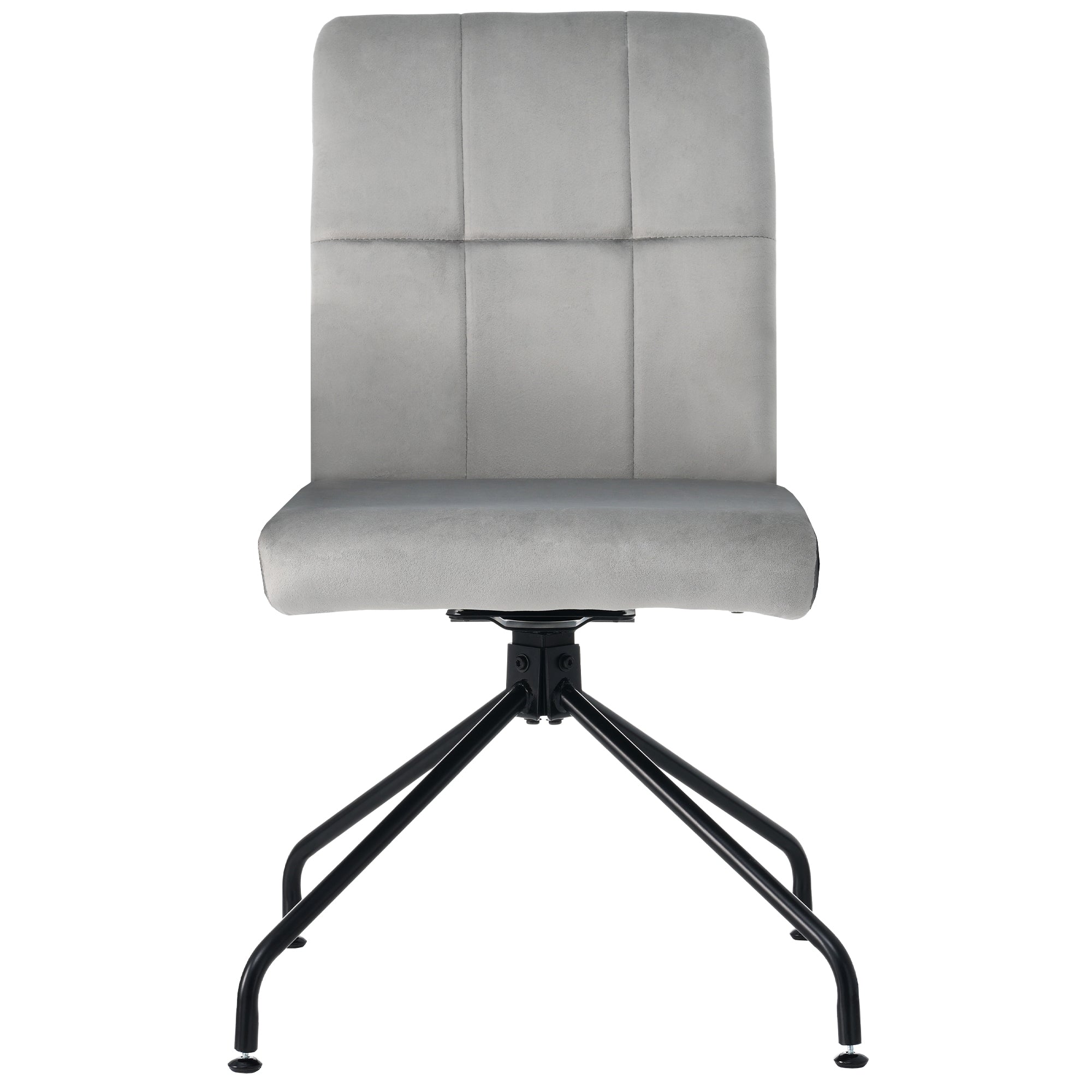 Logidon Dining Room Chairs Made of Velvet Gray Set of 2 Armchairs