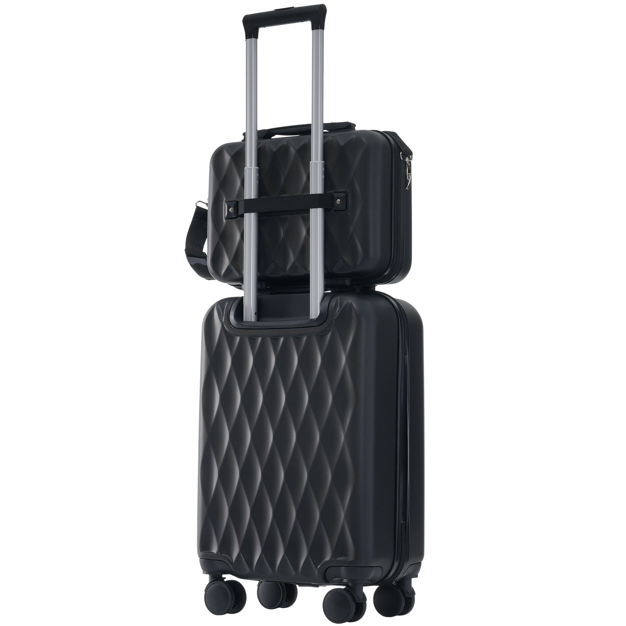 Logidon kofferset S M L XL harde schaalset met make-up tasje zwart