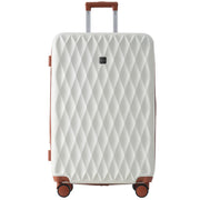 Logidon harde koffer 24 inch rolkoffer crèmebruin TSA-slot