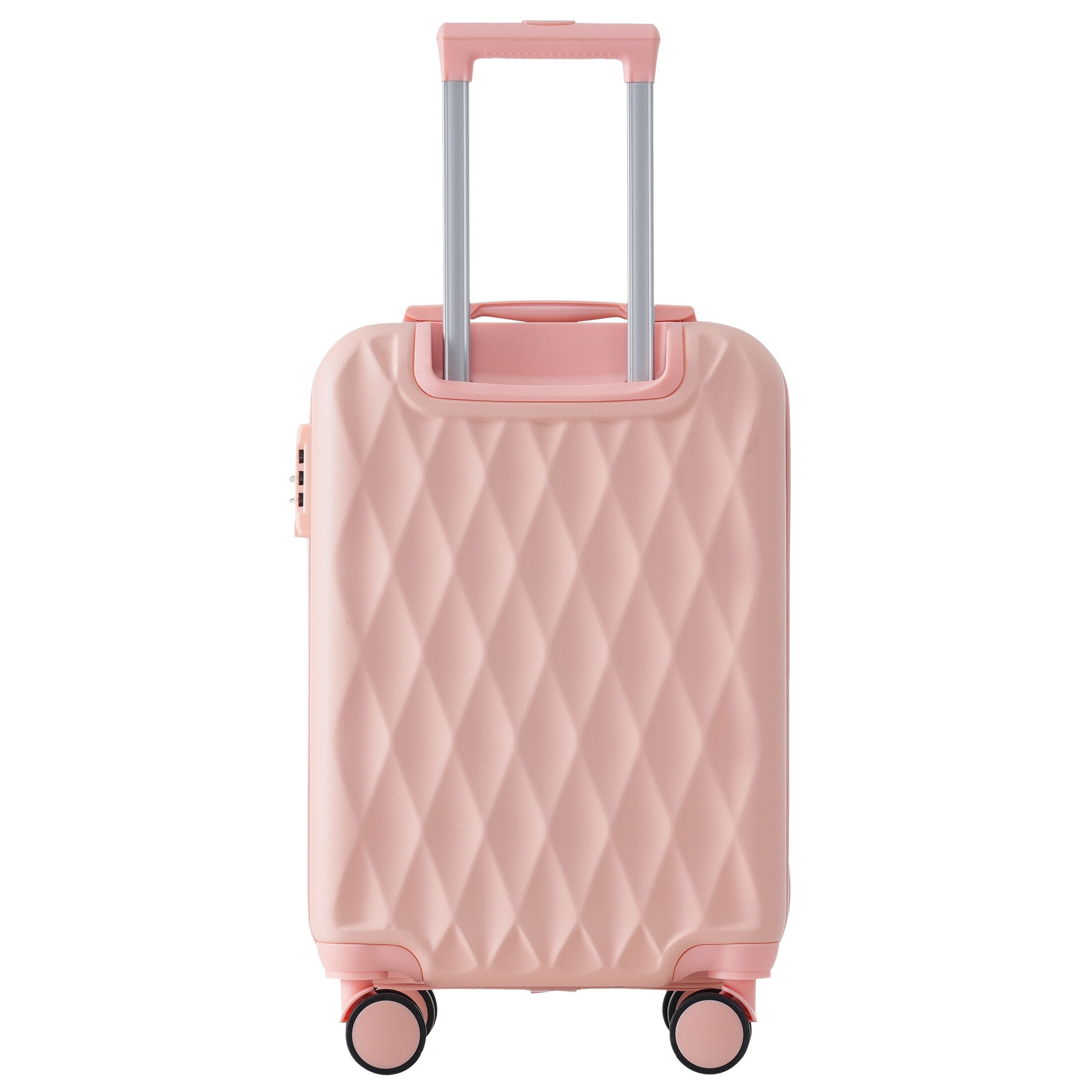 Logidon harde koffer 20 inch roze handbagage wielen TSA-sleuf