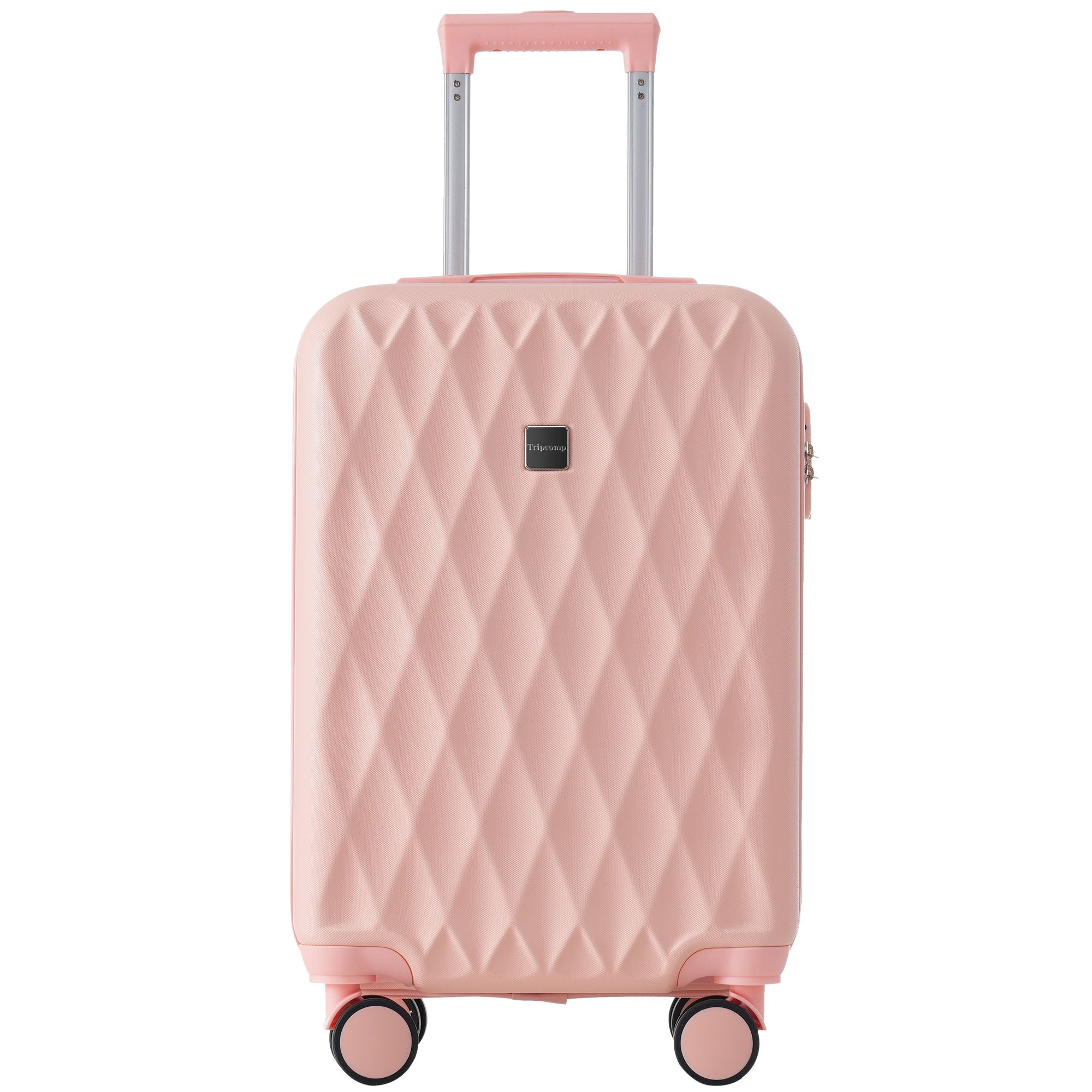 Logidon harde koffer 20 inch roze handbagage wielen TSA-sleuf