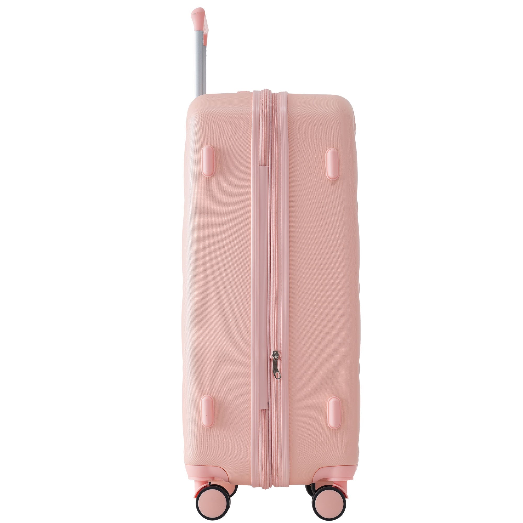 Logidon hardshell koffer roze, 4 wielen, TSA slot, handbagage