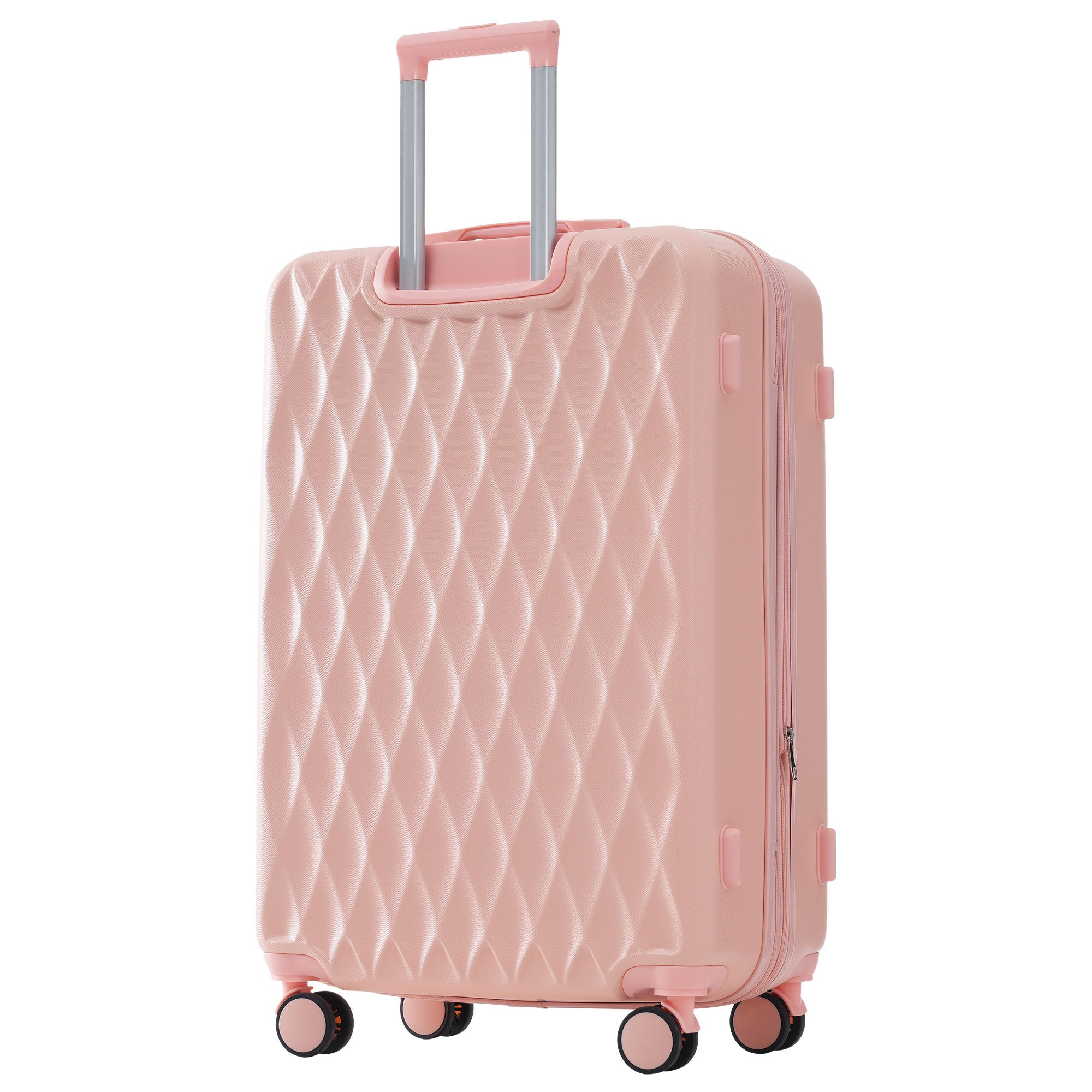 Logidon hardshell koffer roze, 4 wielen, TSA slot, handbagage
