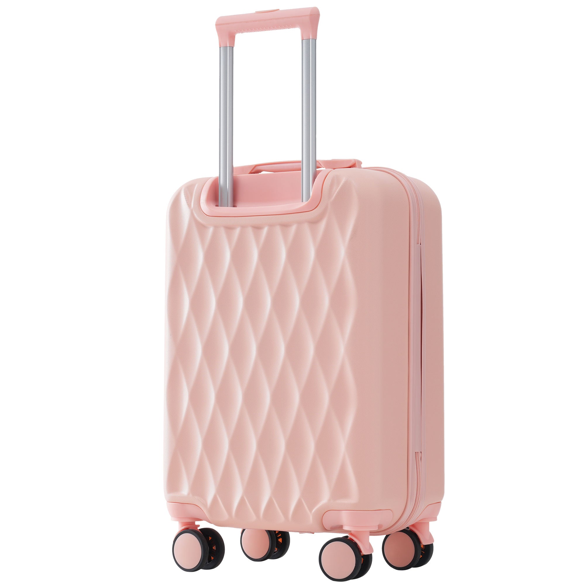 Logidon harde koffer 20 inch roze handbagage wielen TSA-sleuf
