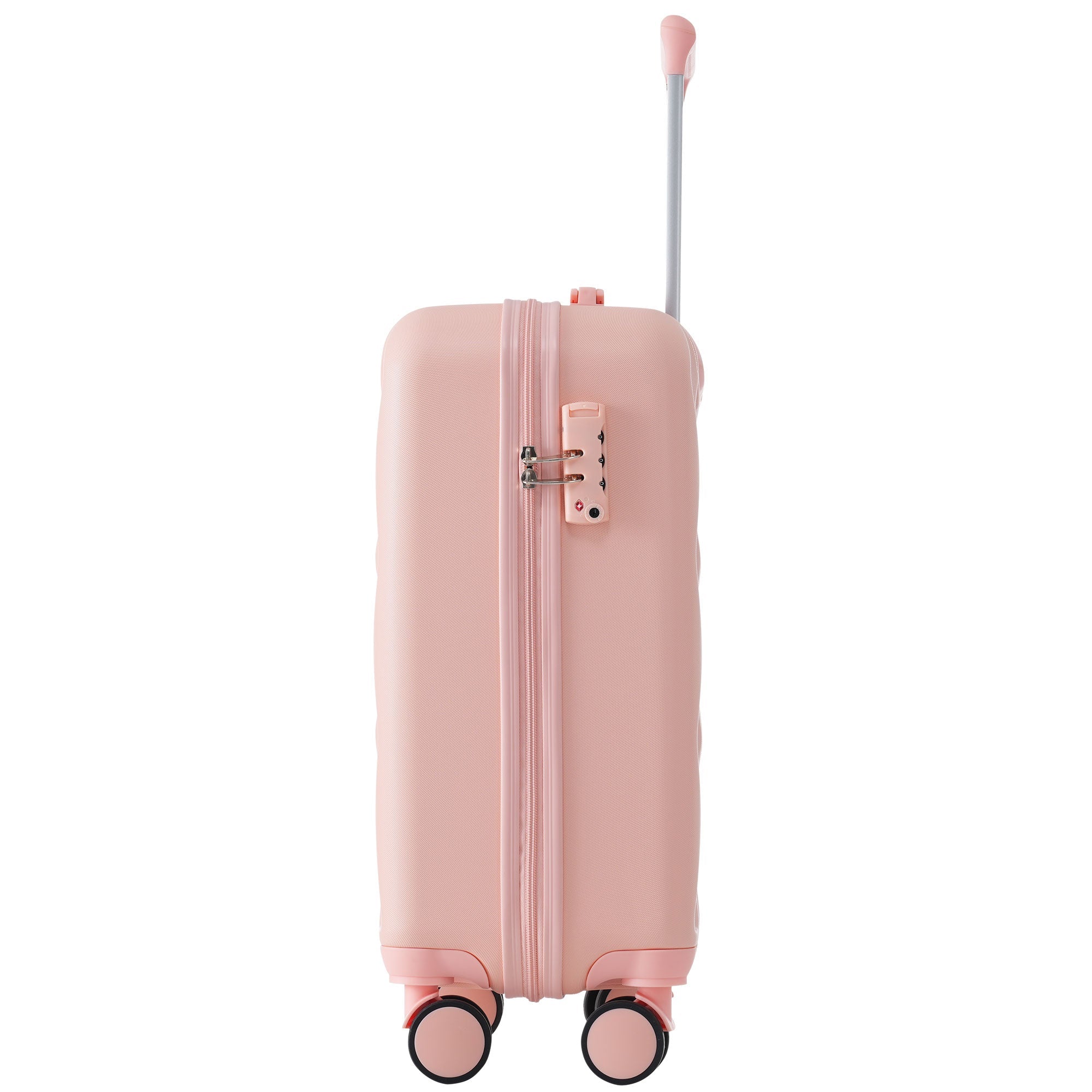 Logidon harde koffer 20 inch roze handbagage wielen TSA-sleuf