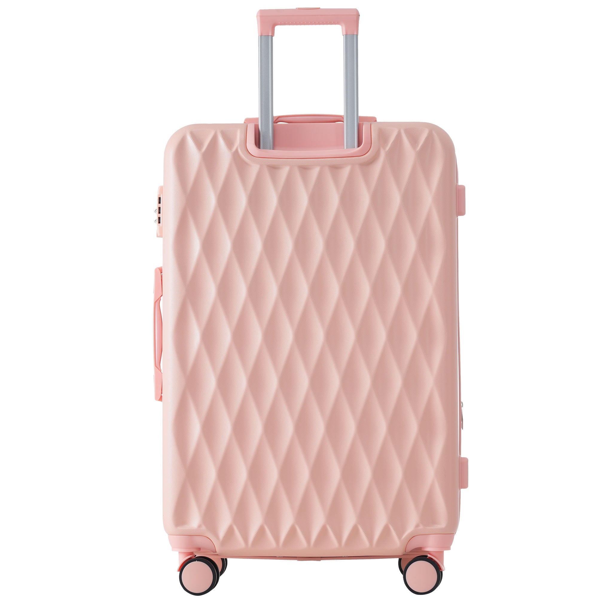 Logidon hardshell koffer roze, 4 wielen, TSA slot, handbagage