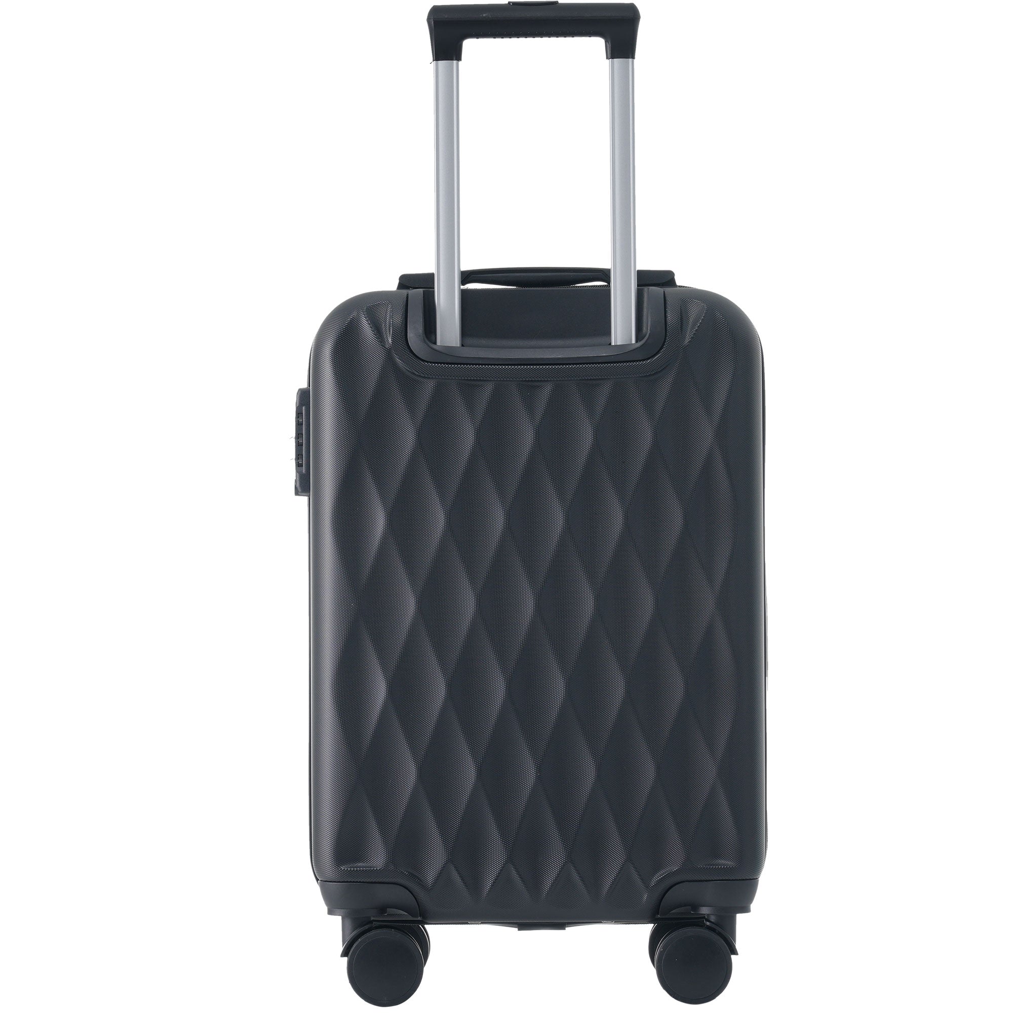 Logidon Hardshell Koffer Zwart TSA 4 Wielen 36x23x56 Cm