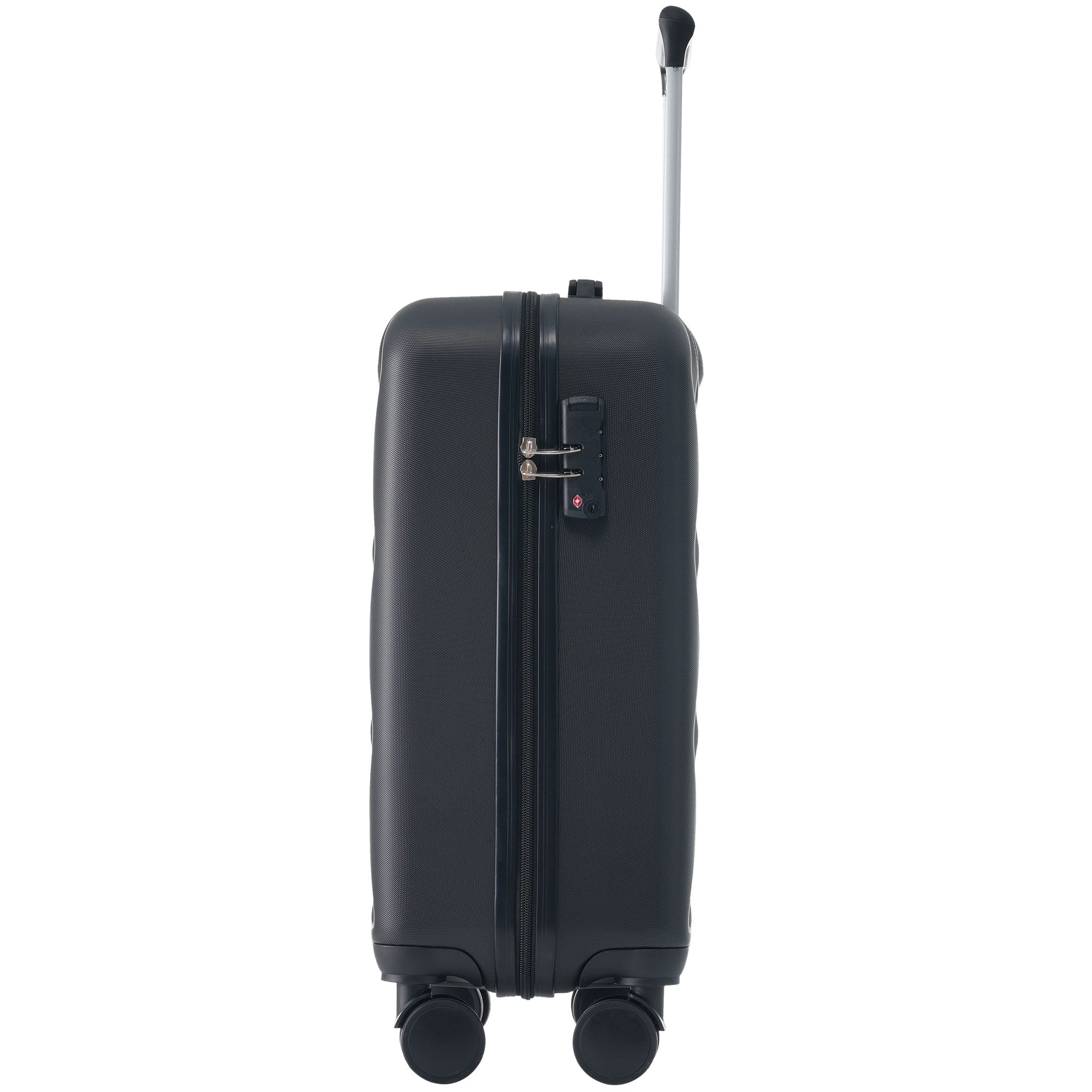 Logidon Hardshell Koffer Zwart TSA 4 Wielen 36x23x56 Cm