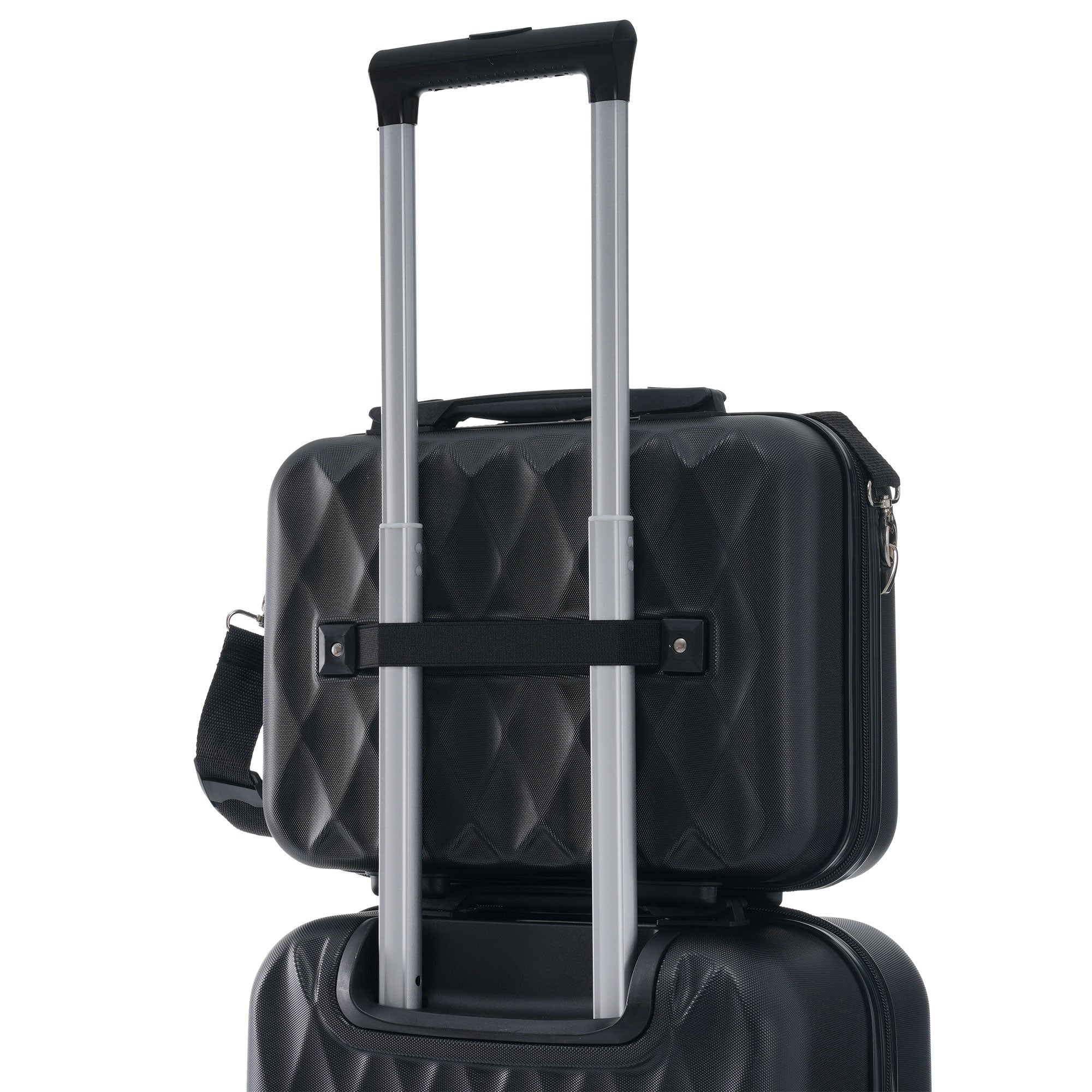 Logidon kofferset S M L XL harde schaalset met make-up tasje zwart