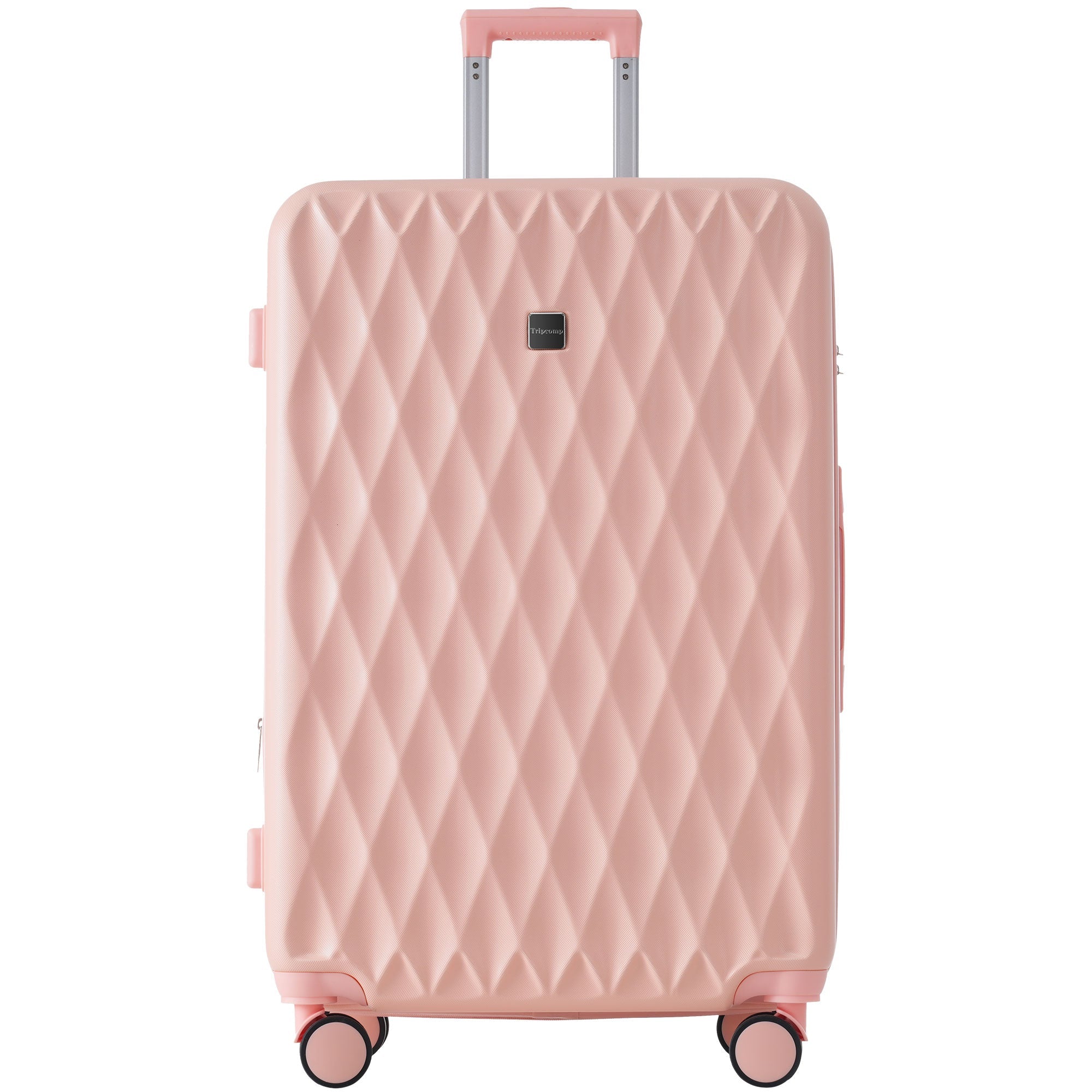 Logidon hardshell koffer roze, 4 wielen, TSA slot, handbagage