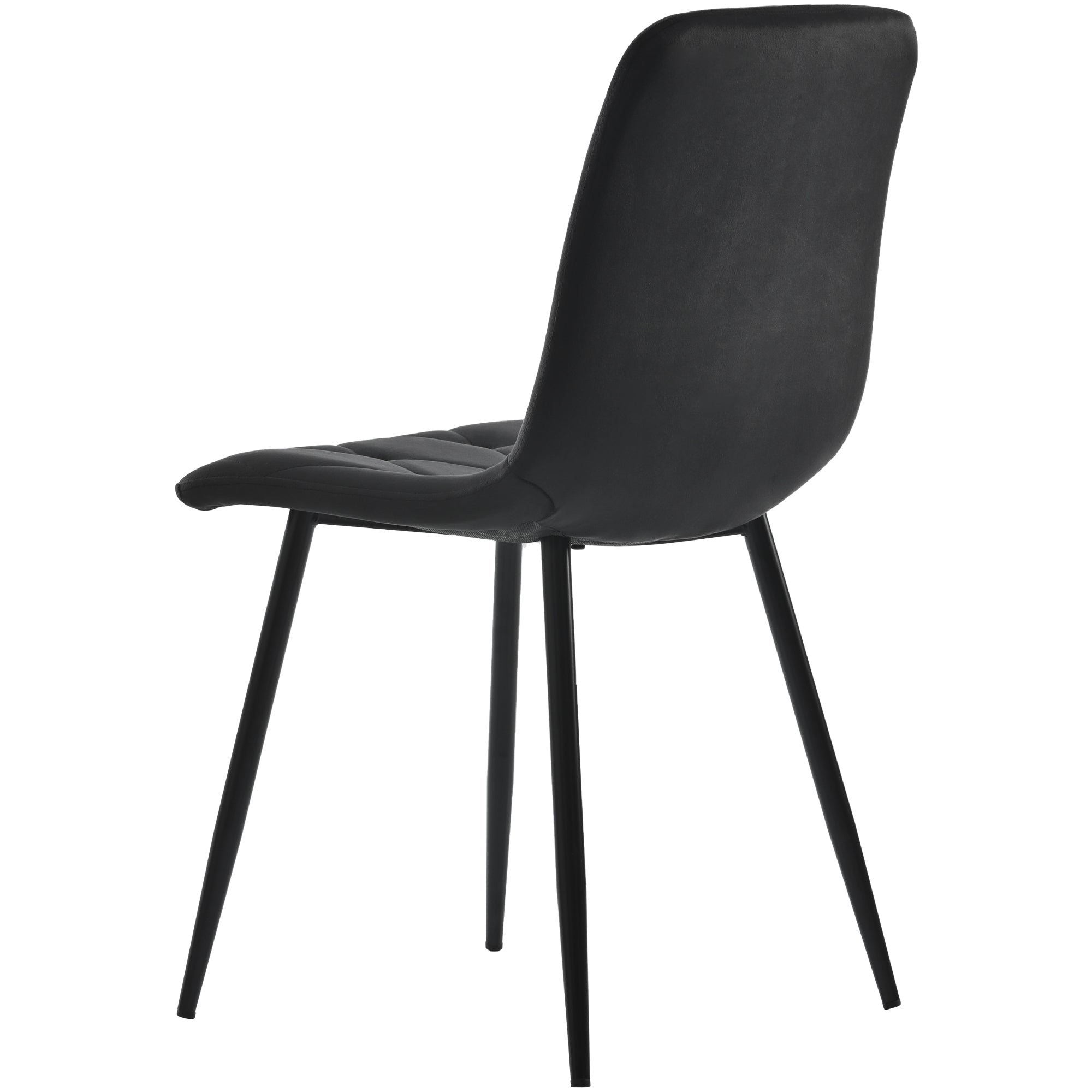 Logidon Hexagon marmeren witte eettafelset en zwart fluwelen stoelen