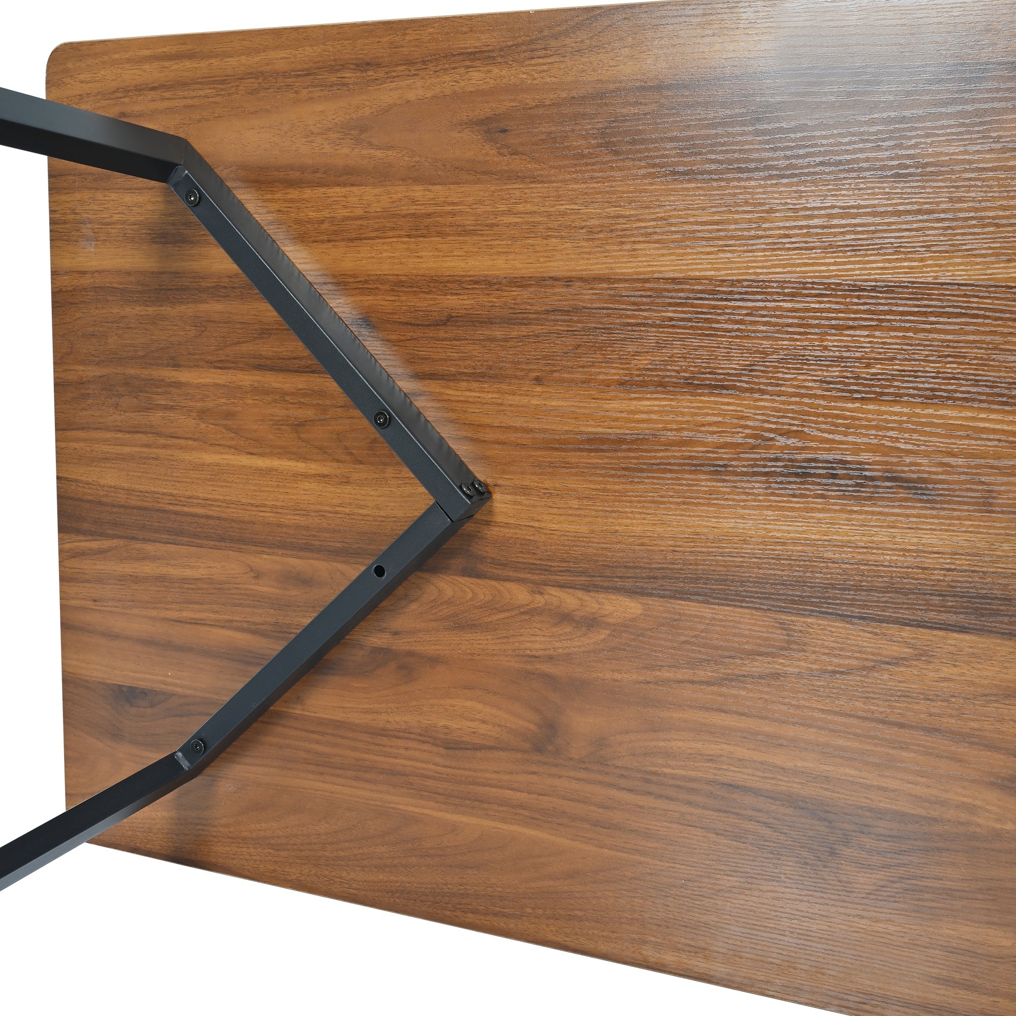 Logidon eethoek 5-delige walnoot MDF eettafel en donkergroene fluwelen stoelen