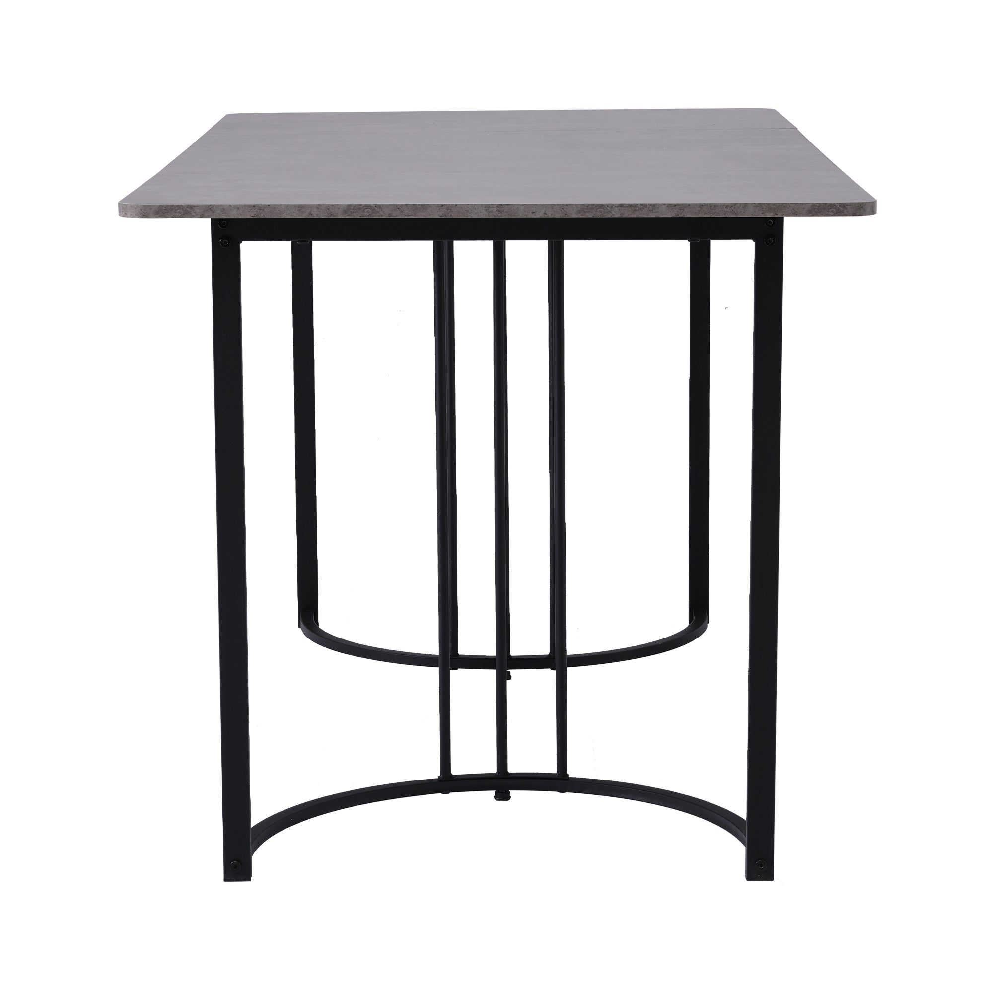 Logidon eettafel 140x80 cm grijs marmerpatroon verstelbare poten