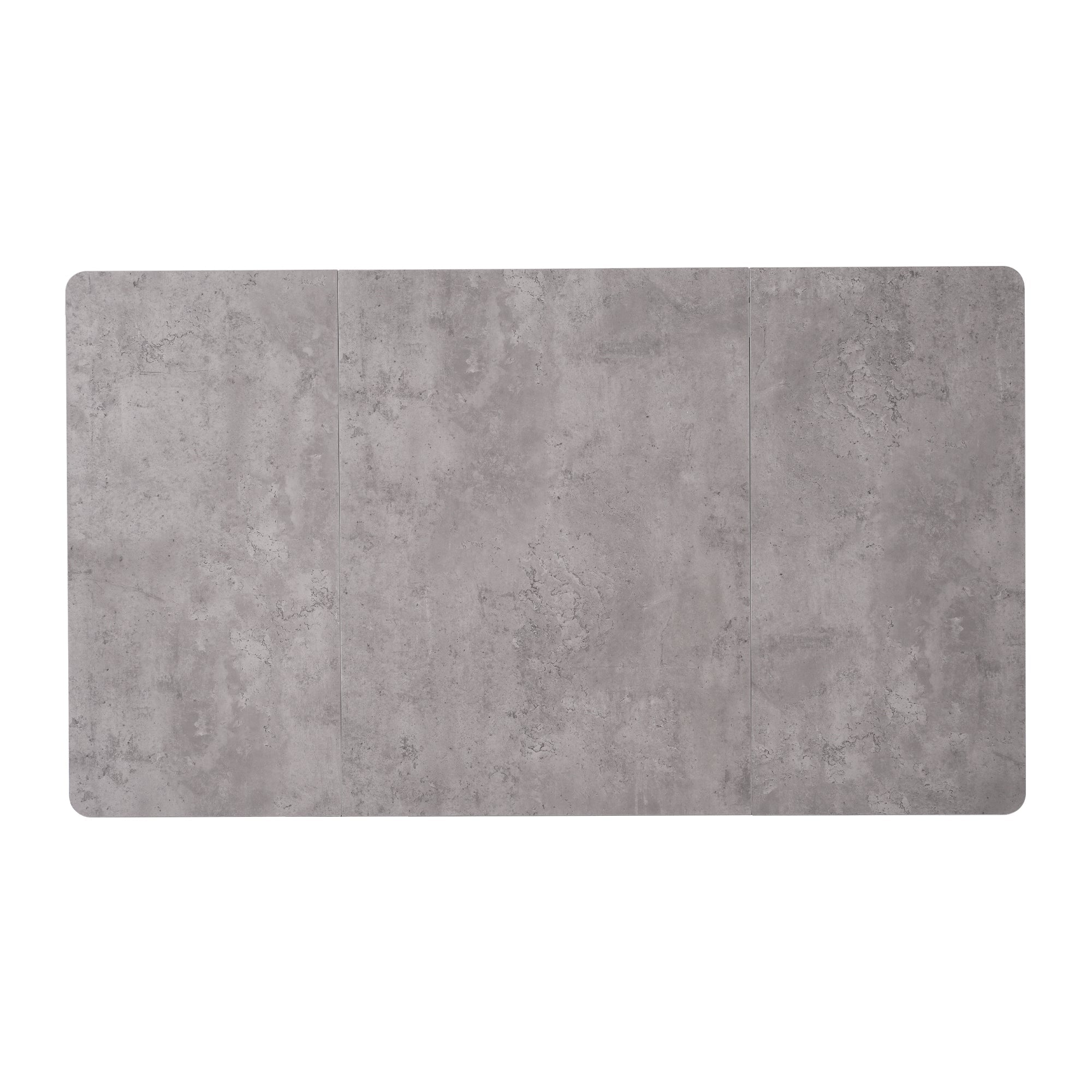 Logidon eettafel 140x80 cm grijs marmerpatroon verstelbare poten