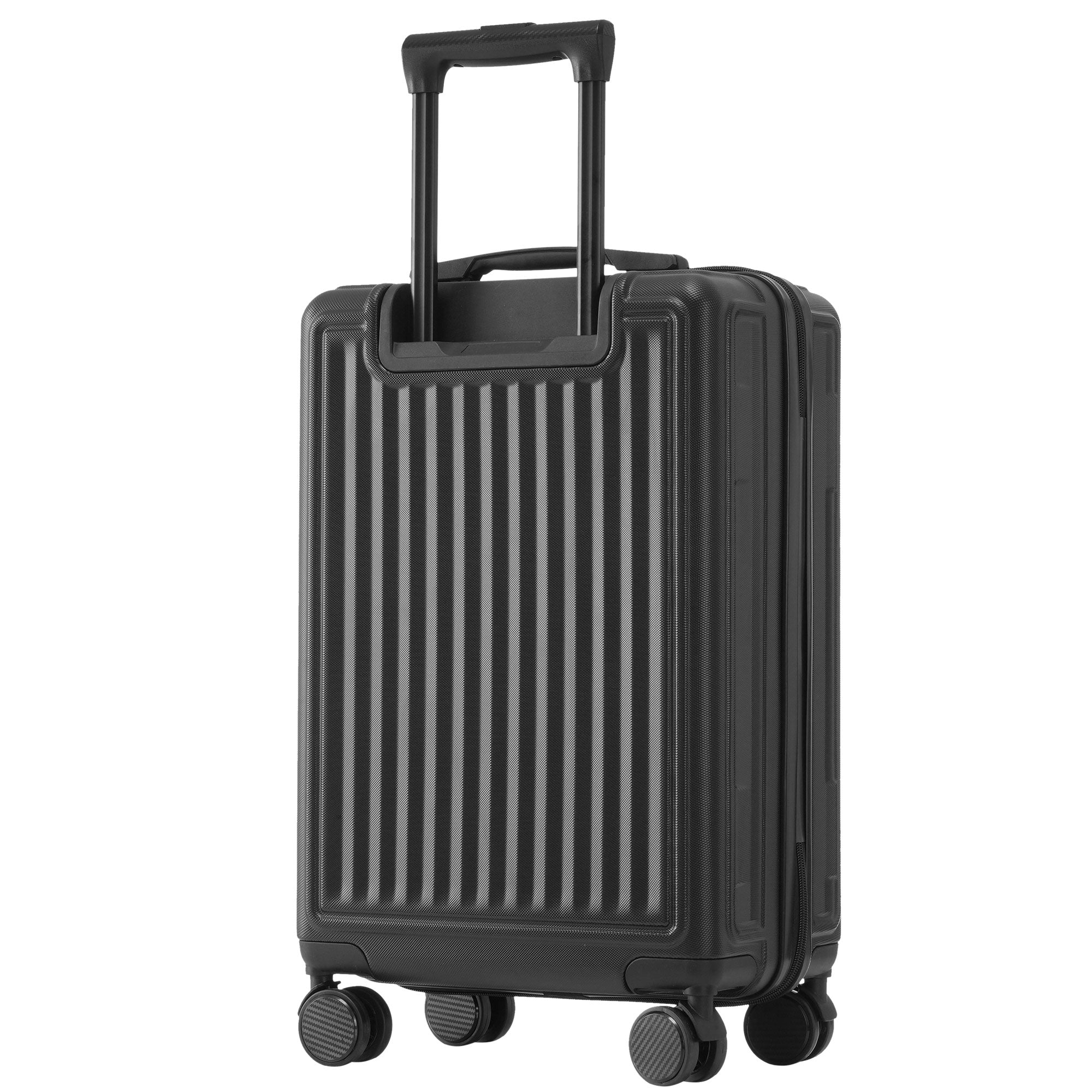 Logidon kofferset M-L-XL hardcase zwart TSA slot