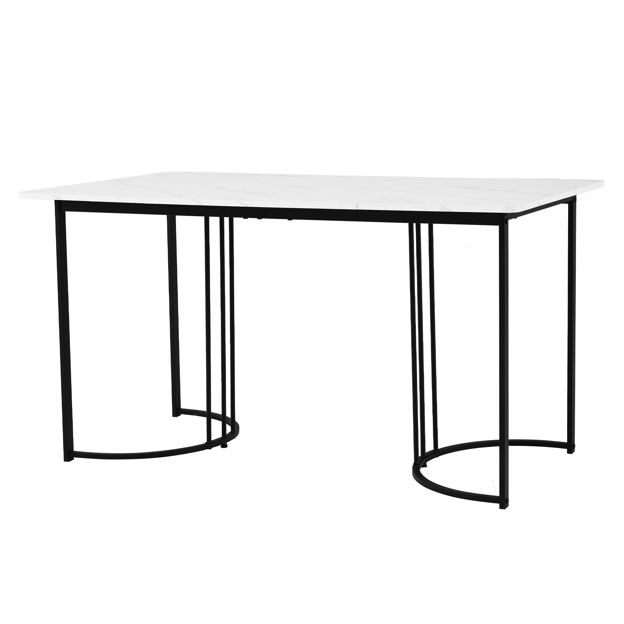 Logidon eettafelset 5 stuks donkergroene fluwelen stoelen tafel 140x80 cm