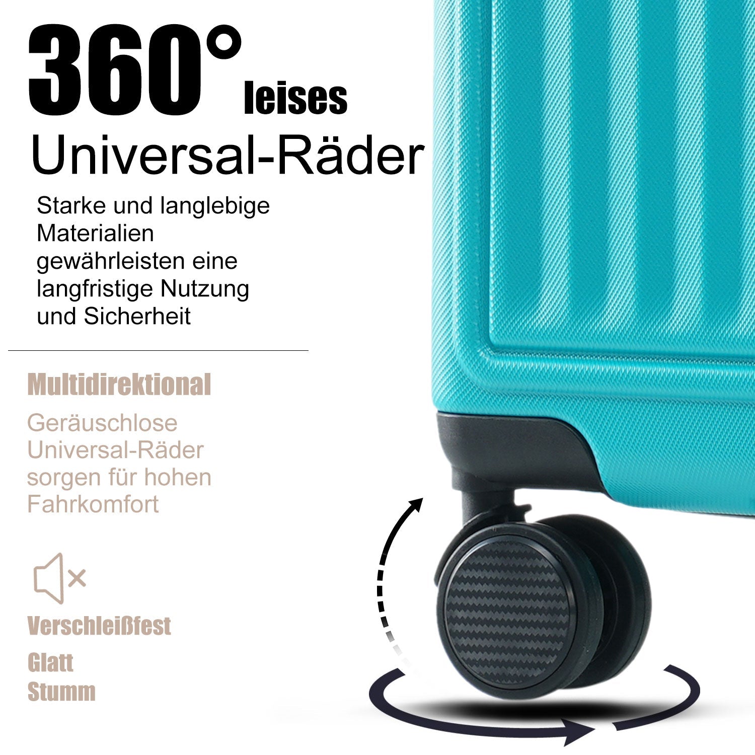 Logidon hardschalige koffer groen 50x35,5x22 cm 4 wielen TSA slot