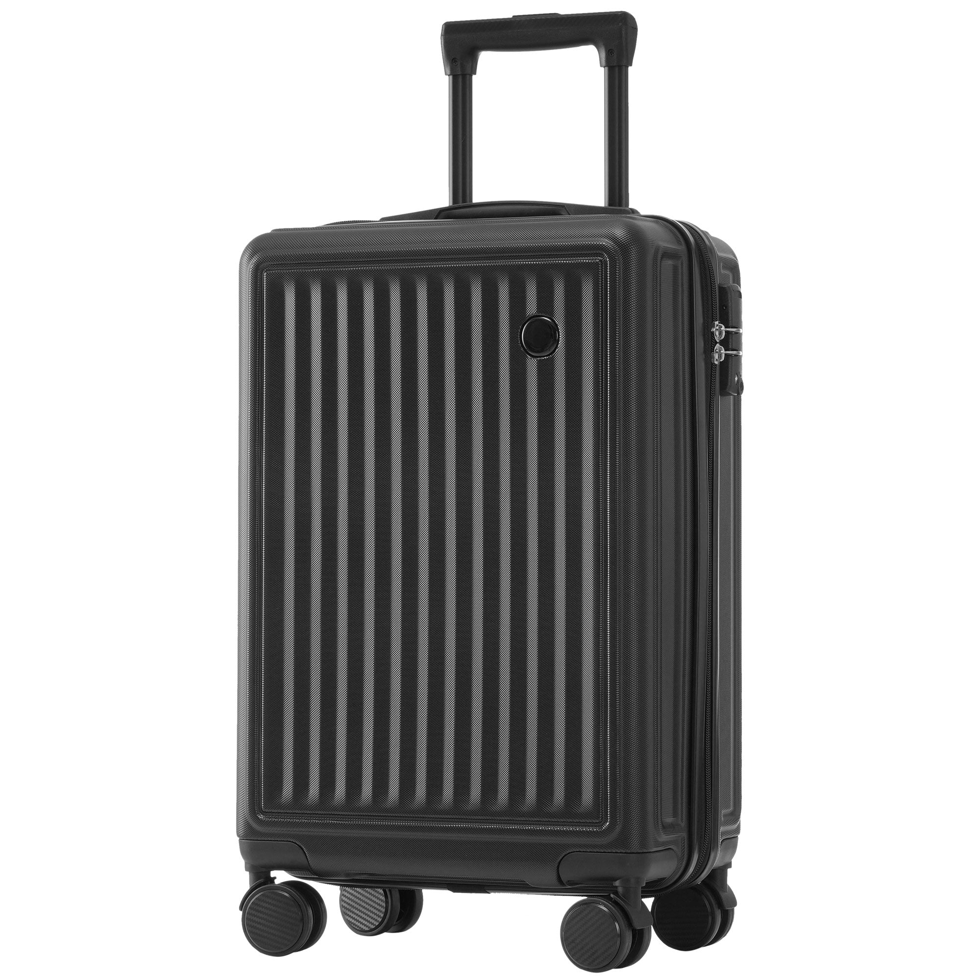 Logidon kofferset M-L-XL hardcase zwart TSA slot