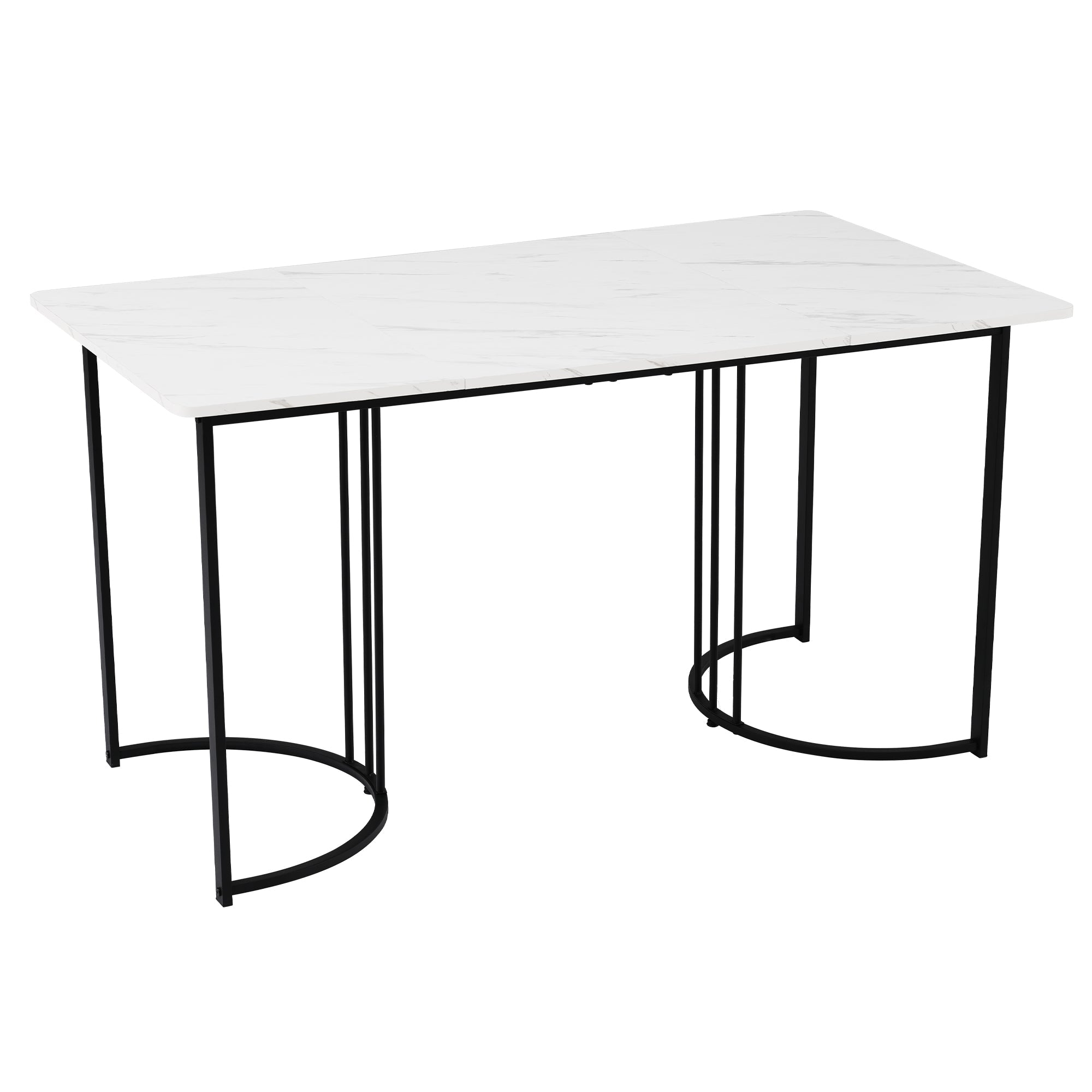 Logidon eettafelset 5 stuks donkergroene fluwelen stoelen tafel 140x80 cm