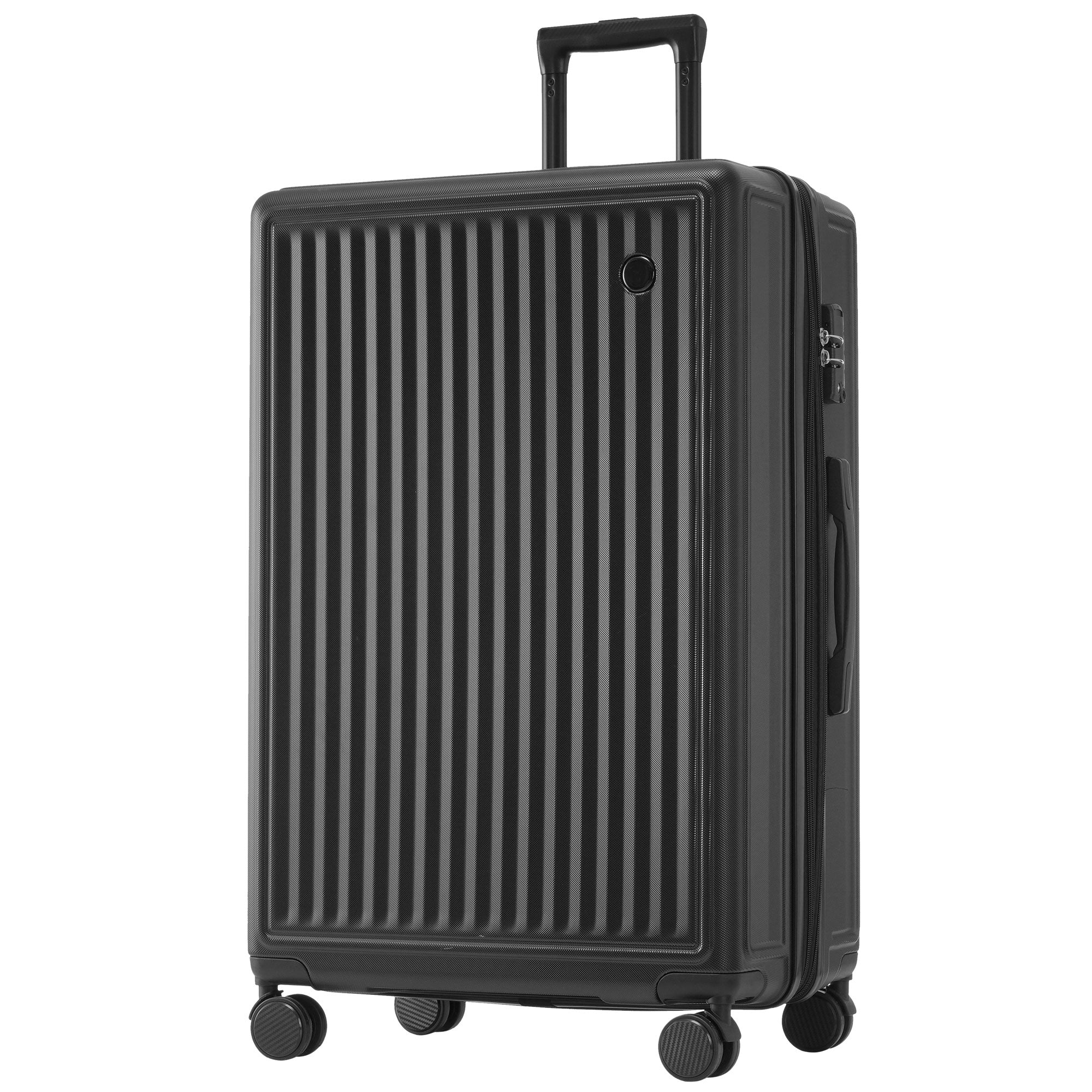 Logidon kofferset M-L-XL hardcase zwart TSA slot