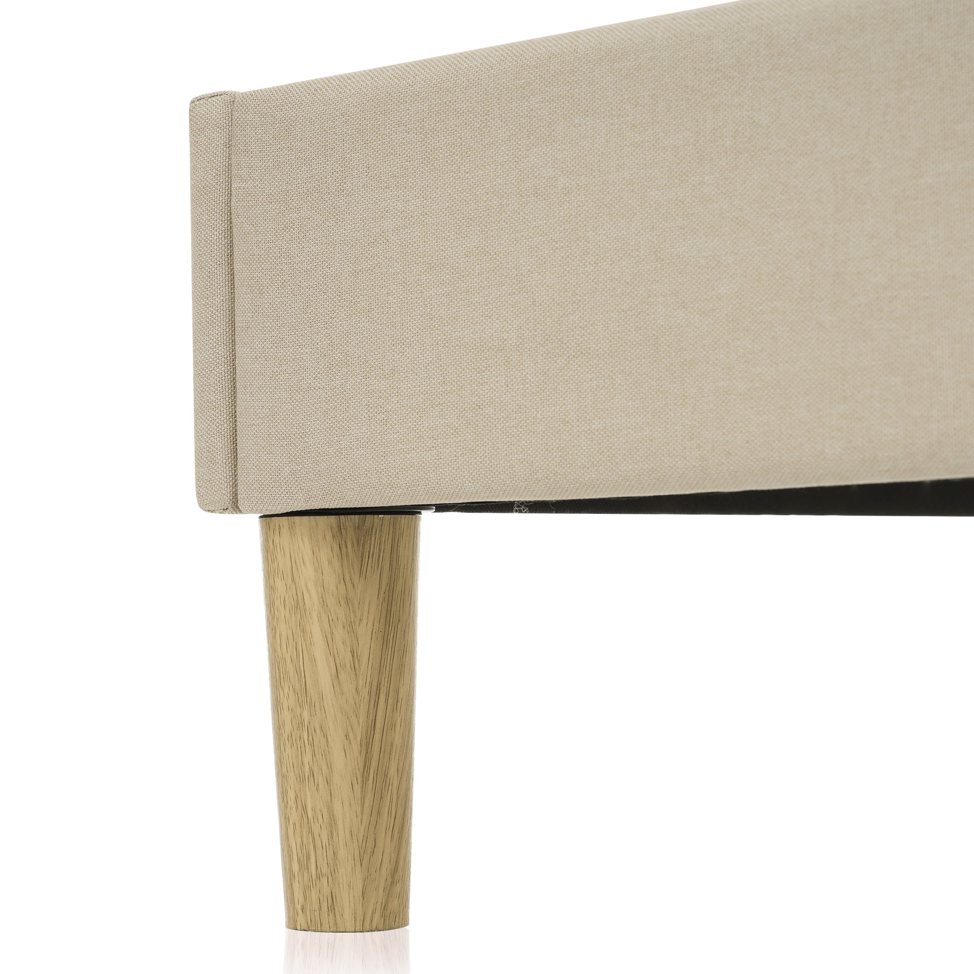 Logidon gestoffeerd bed LED tweepersoonsbed 140x200 beige verstelbaar hoofdbord