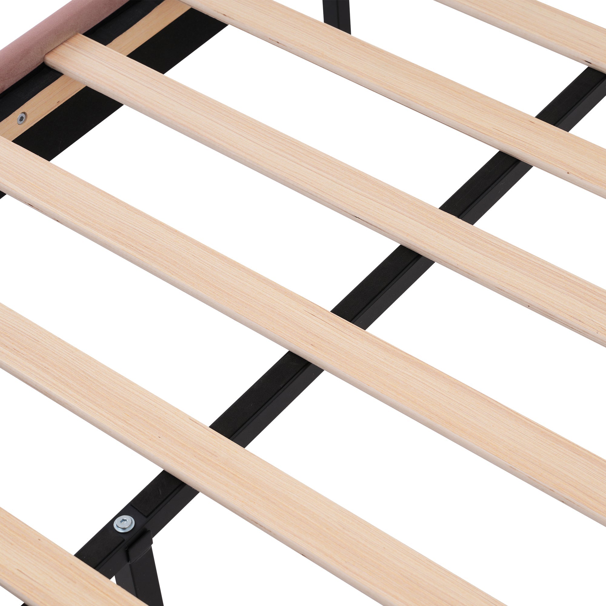 Logidon gestoffeerd bed LED 90x200 roze verstelbaar hoofdbord