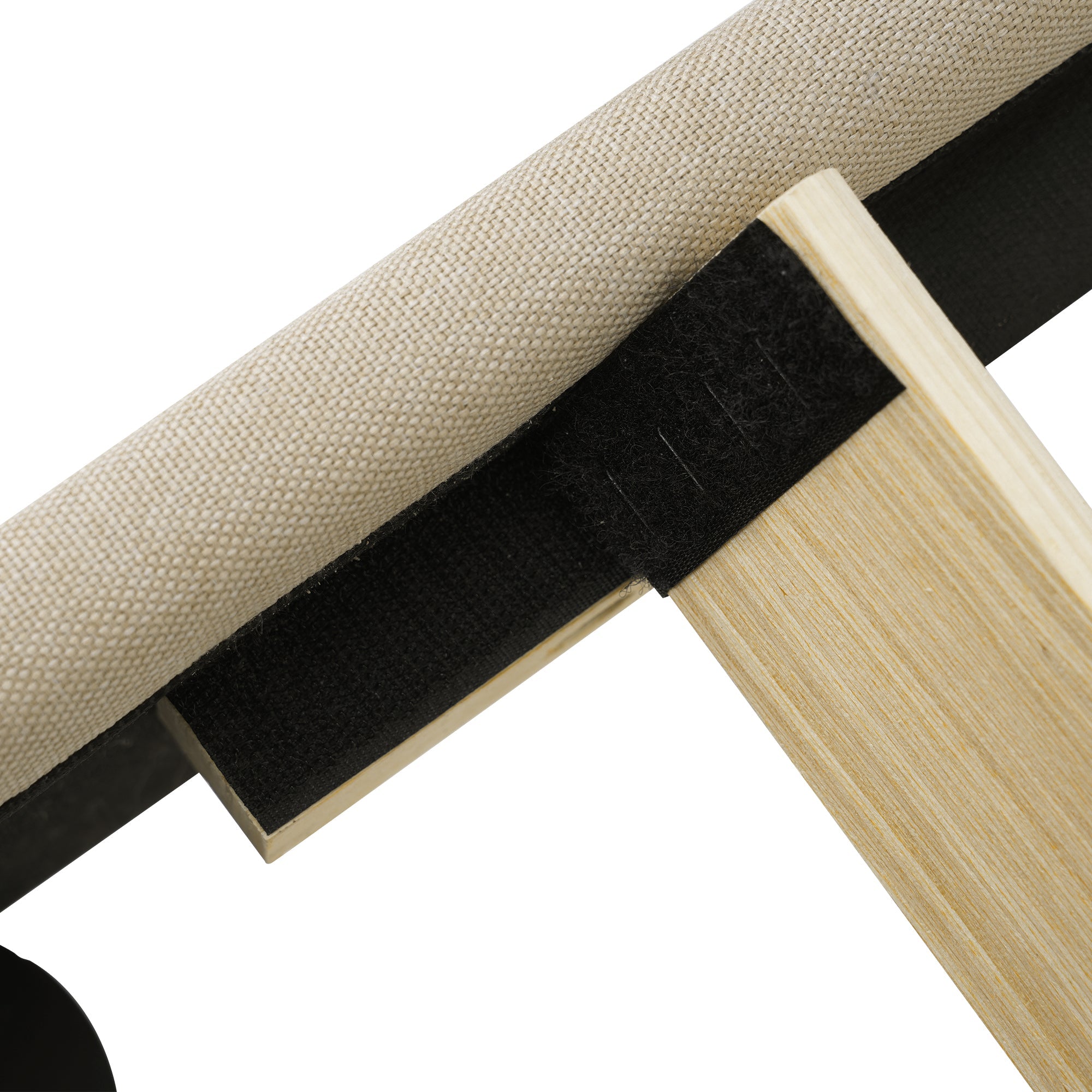 Logidon gestoffeerd bed LED tweepersoonsbed 140x200 beige verstelbaar hoofdbord