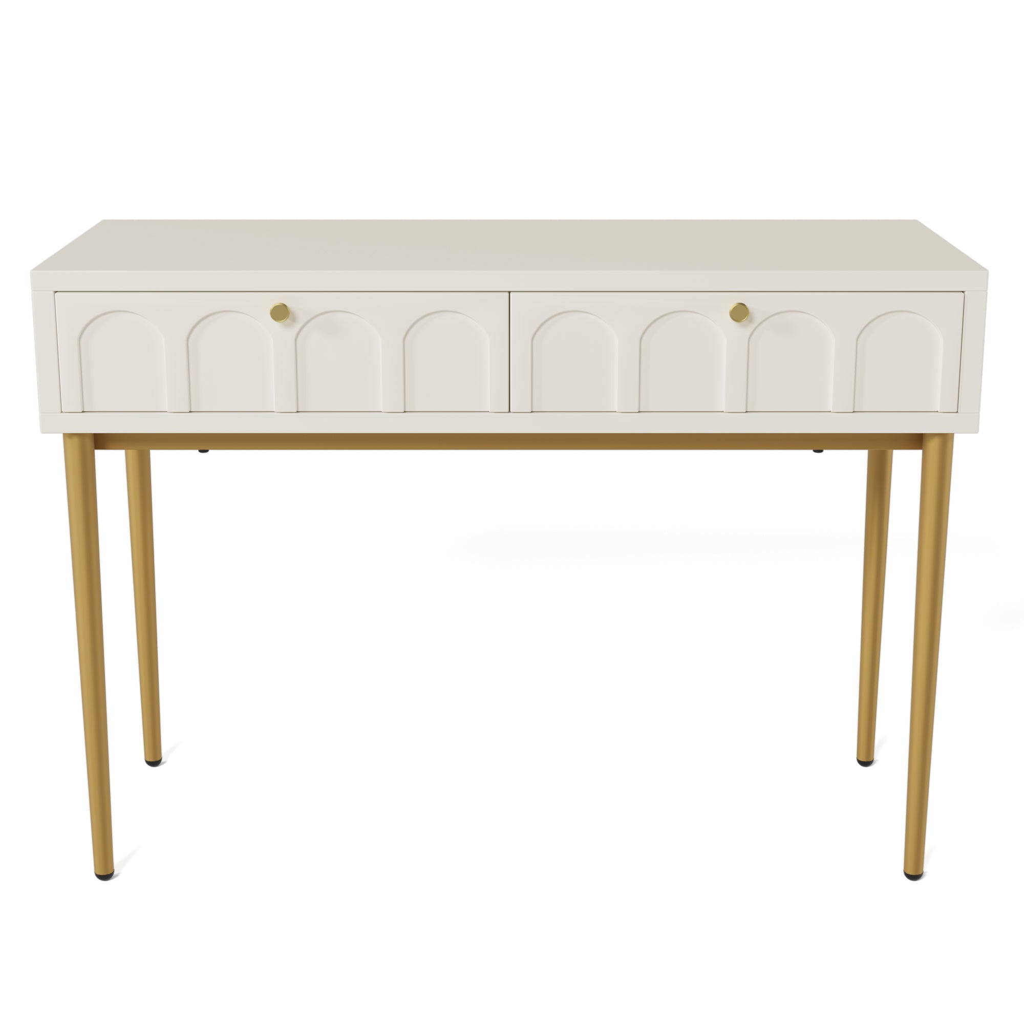 Logidon kaptafel crèmewit met 2 lades hoogte 76,5 cm B100cm